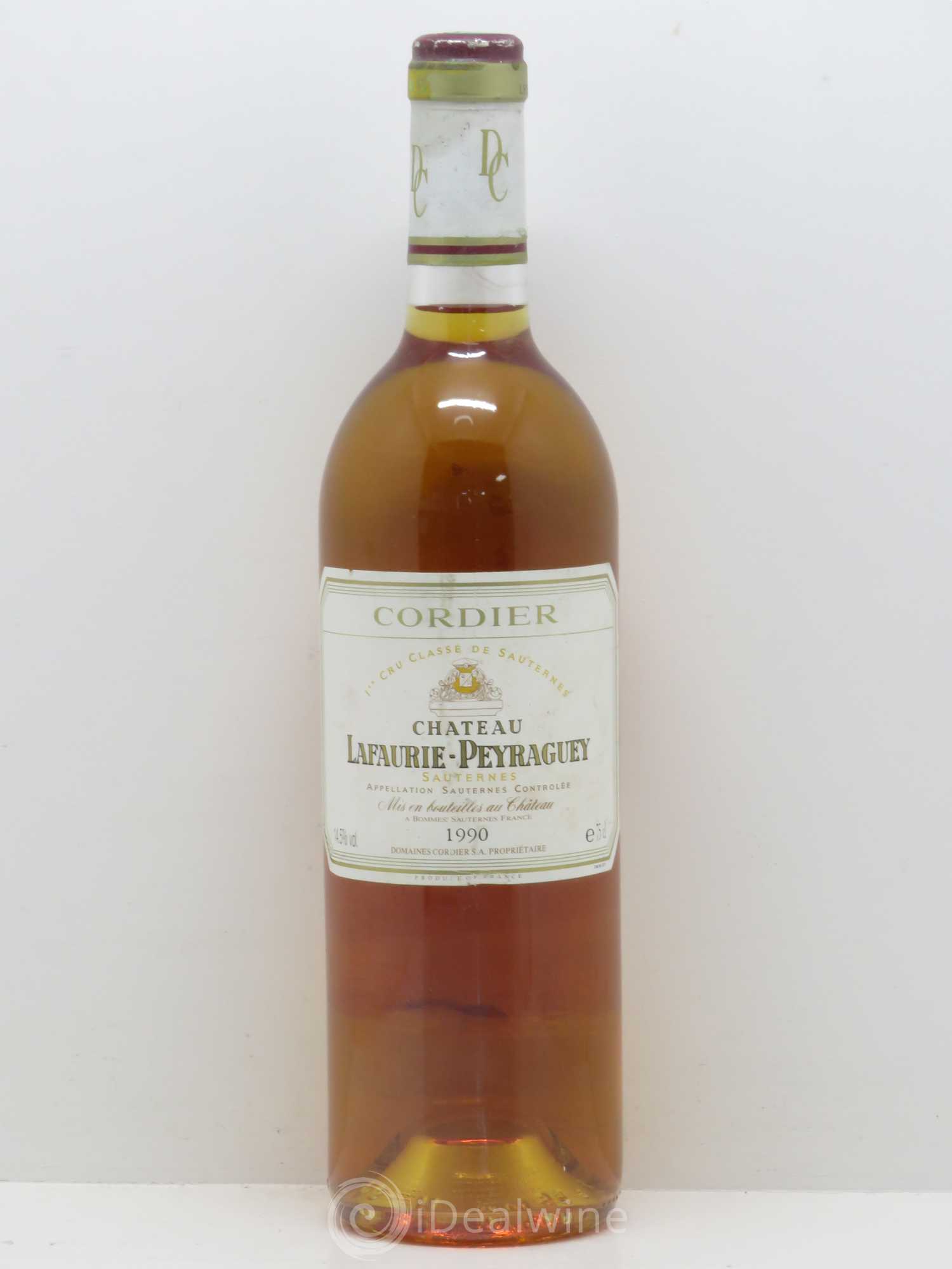 Château Lafaurie-Peyraguey 1er Grand Cru Classé 1990 - Lotto di 1 bottiglia - 0