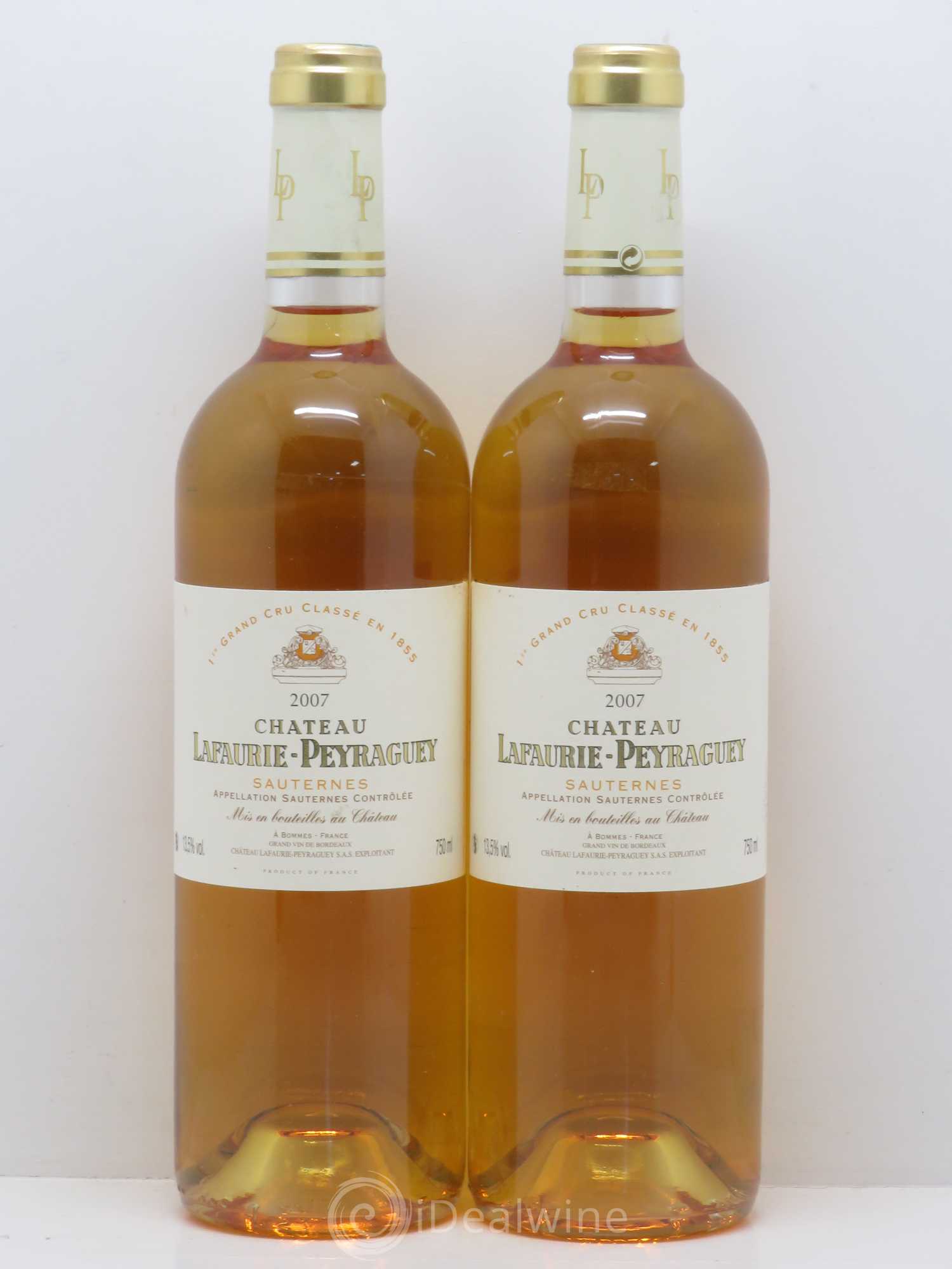 Château Lafaurie-Peyraguey 1er Grand Cru Classé 2007 - Lotto di 2 bottiglie - 0