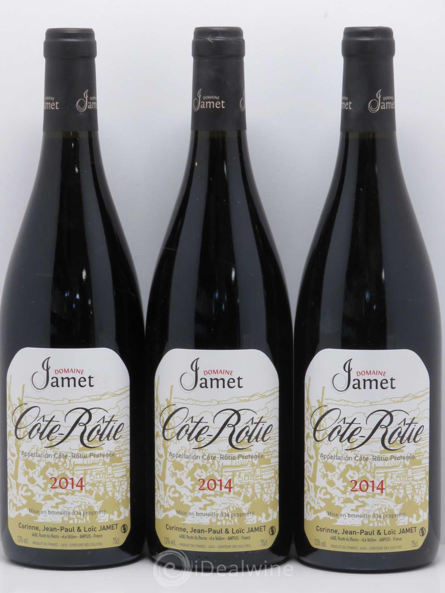 Côte-Rôtie Jamet (Domaine) 2014 - Lot de 3 bouteilles - 0
