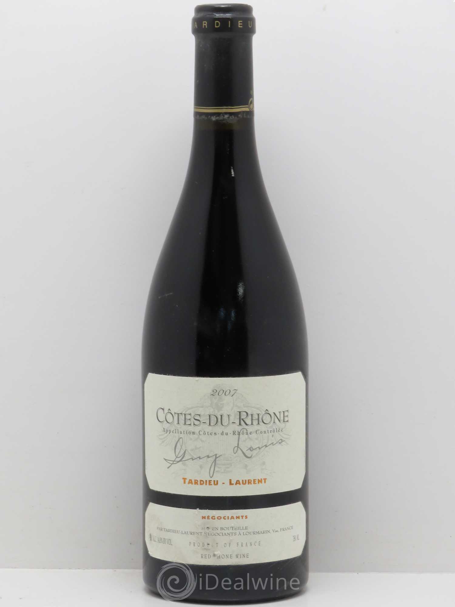 Côtes-du-Rhône Tardieu Laurent 2007 - Lot de 1 bouteille - 0