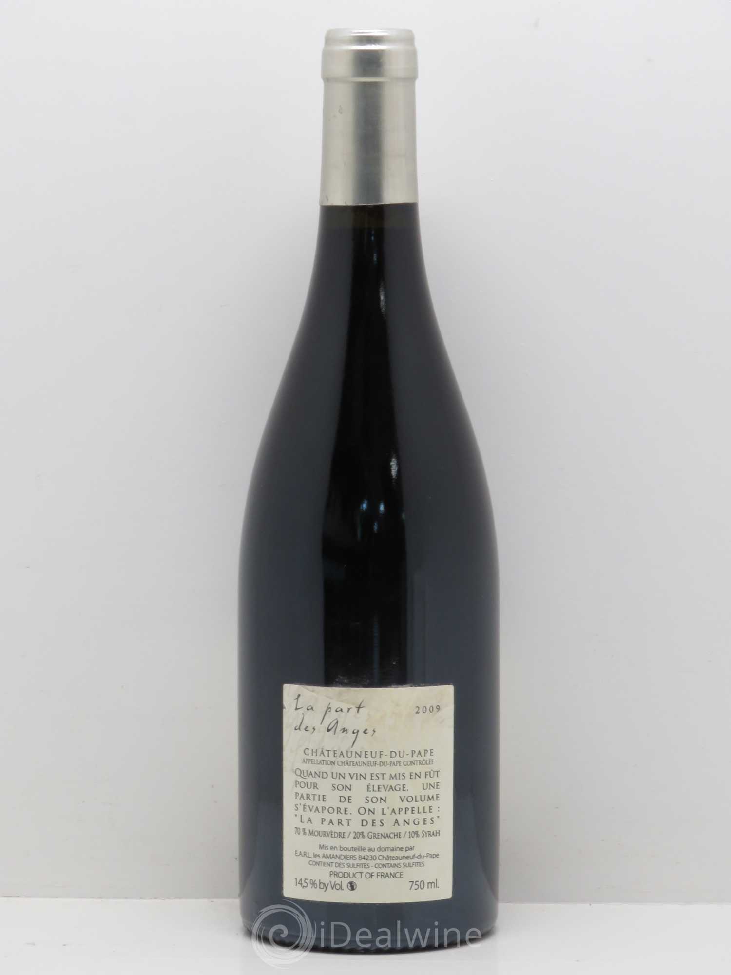 Châteauneuf-du-Pape La Part des Anges Raymond Usseglio (Domaine) 2009 - Lot de 1 bouteille - 1