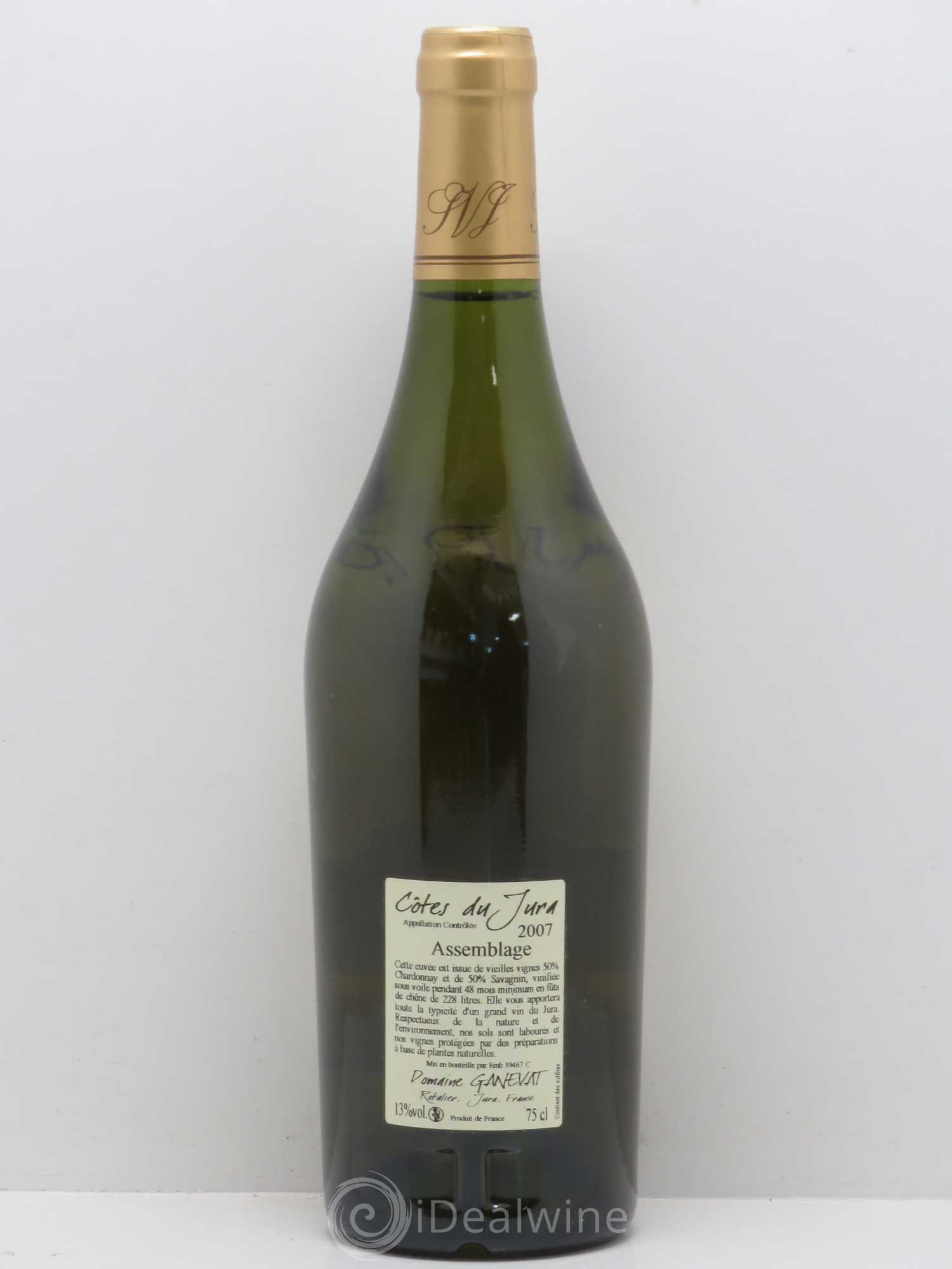 Côtes du Jura Cuvée de Garde Jean-François Ganevat (Domaine) 2007 - Lot de 1 bouteille - 1