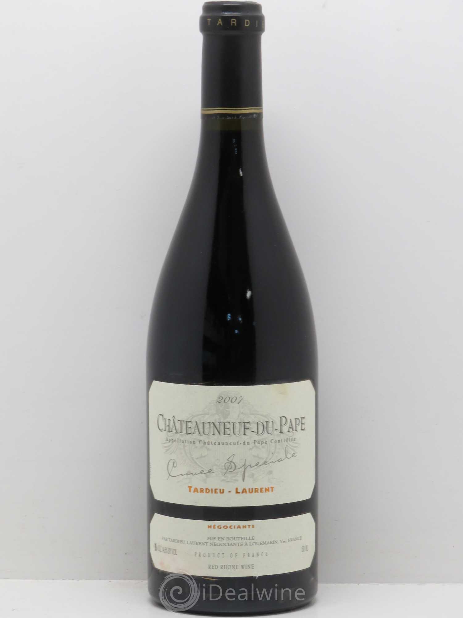 Châteauneuf-du-Pape Tardieu-Laurent Cuvée spéciale Famille Tardieu 2007 - Lot de 1 bouteille - 0