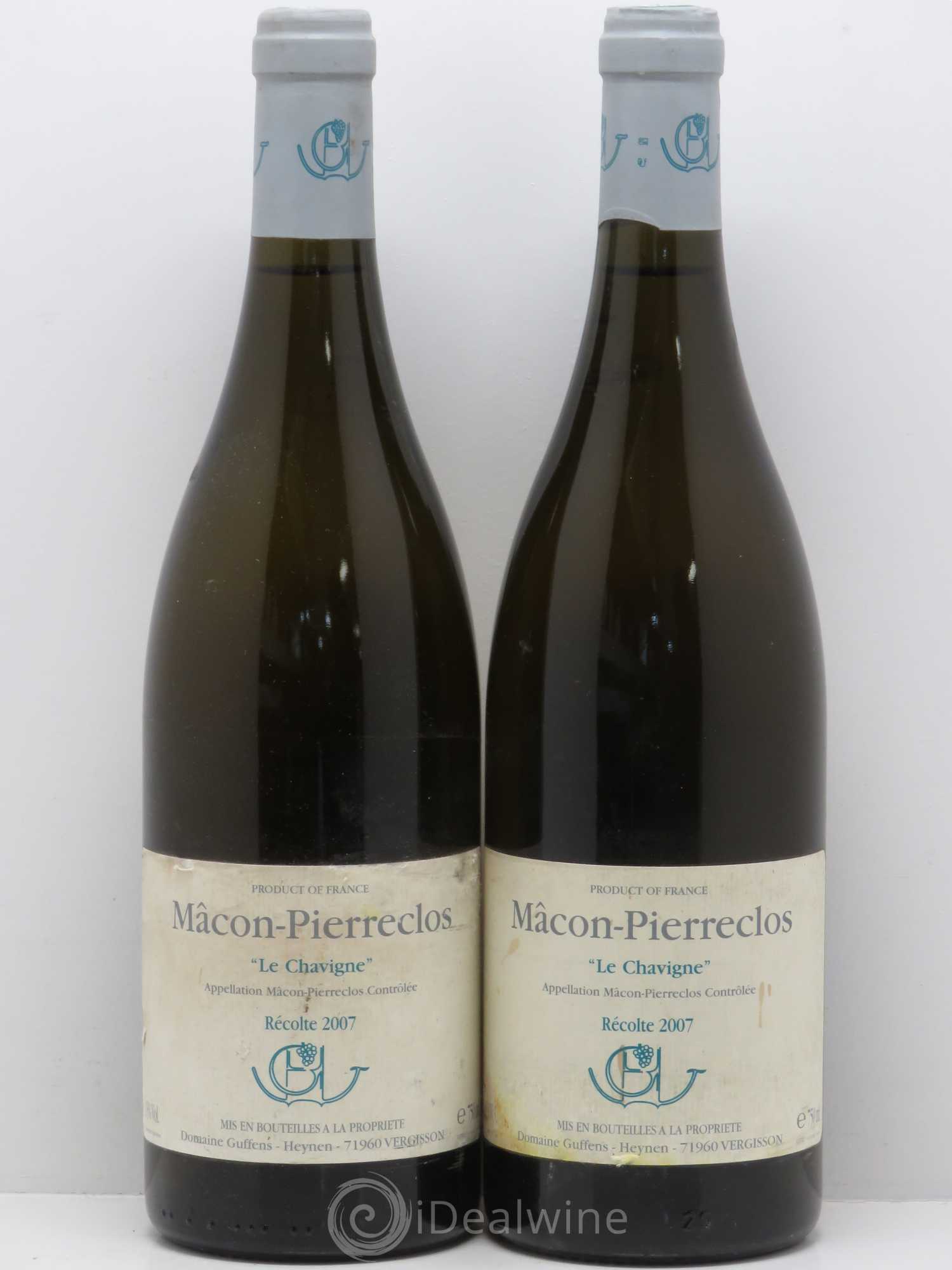 Mâcon-Pierreclos Le Chavigne Guffens-Heynen 2007 - Lot de 2 bouteilles - 0