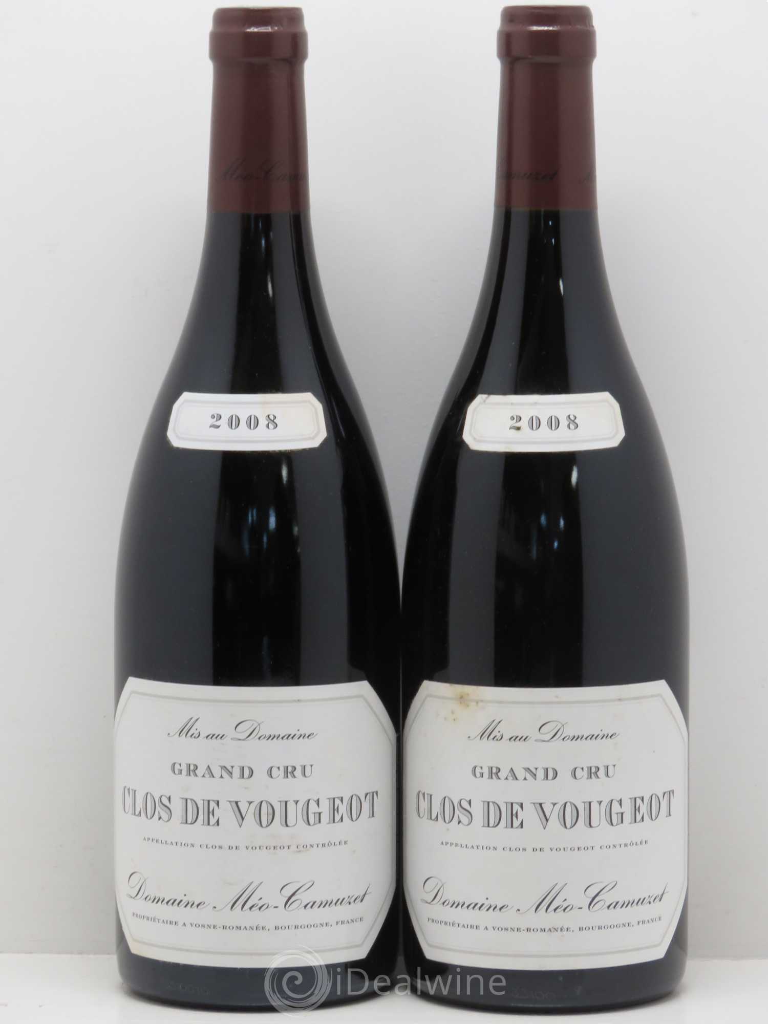 Clos de Vougeot Grand Cru Méo-Camuzet (Domaine) 2008 - Lot de 2 bouteilles - 0