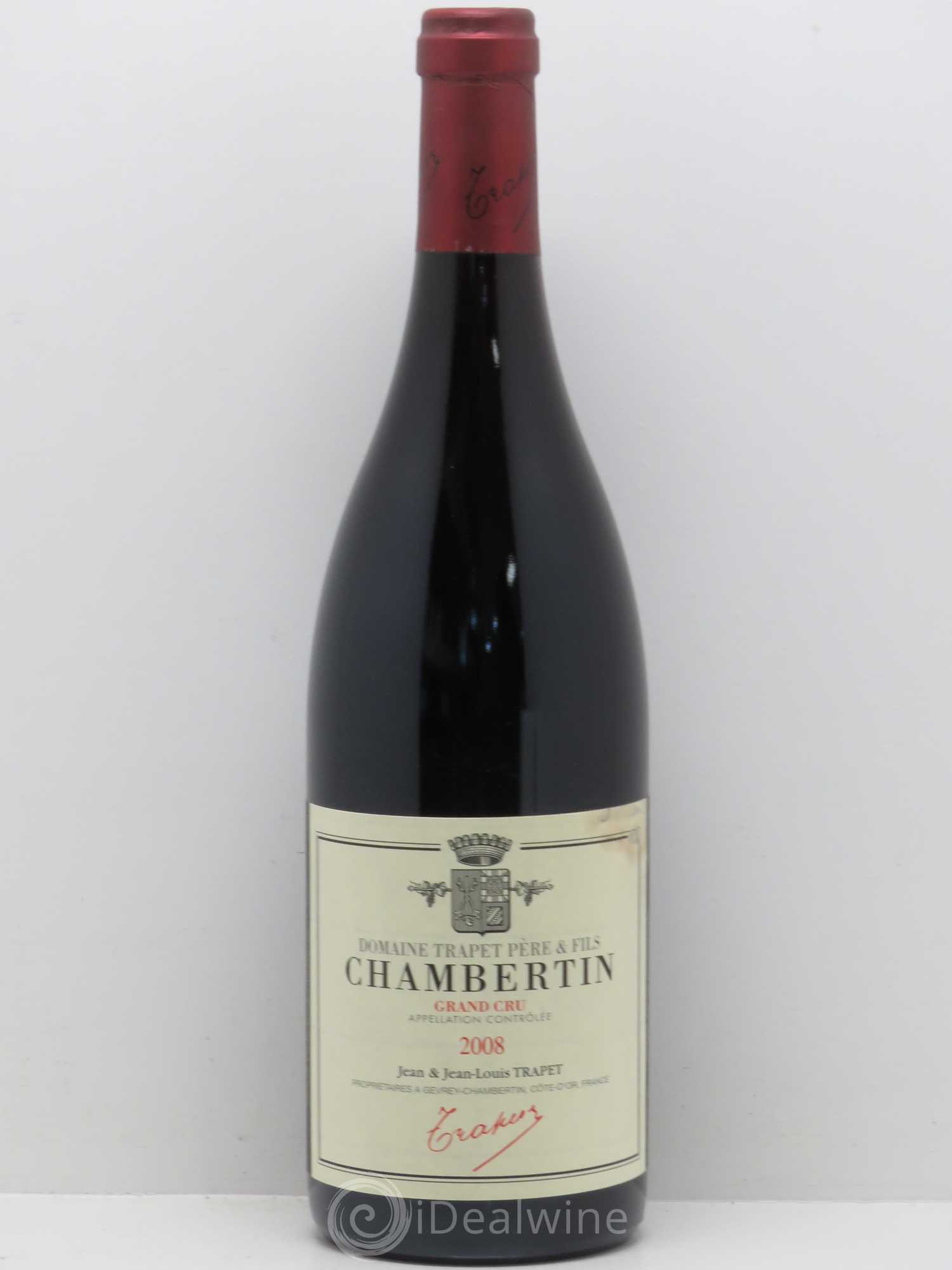 Chambertin Grand Cru Domaine Trapet 2008 - Lot de 1 bouteille - 0
