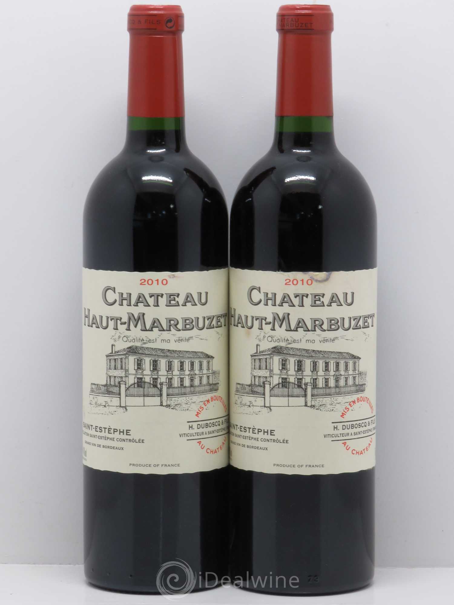Château Haut Marbuzet 2010 - Lot de 2 bouteilles - 0