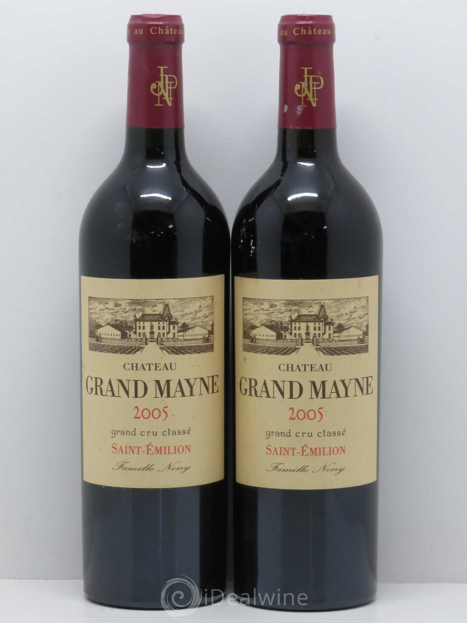 Château Grand Mayne Grand Cru Classé 2005 - Lot de 2 bouteilles - 0