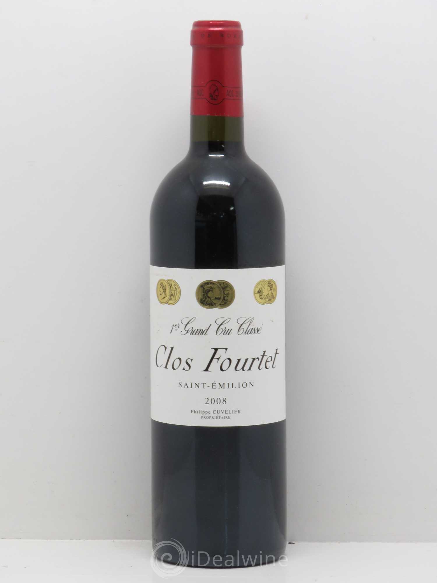 Clos Fourtet 1er Grand Cru Classé B 2008 - Lot de 1 bouteille - 0