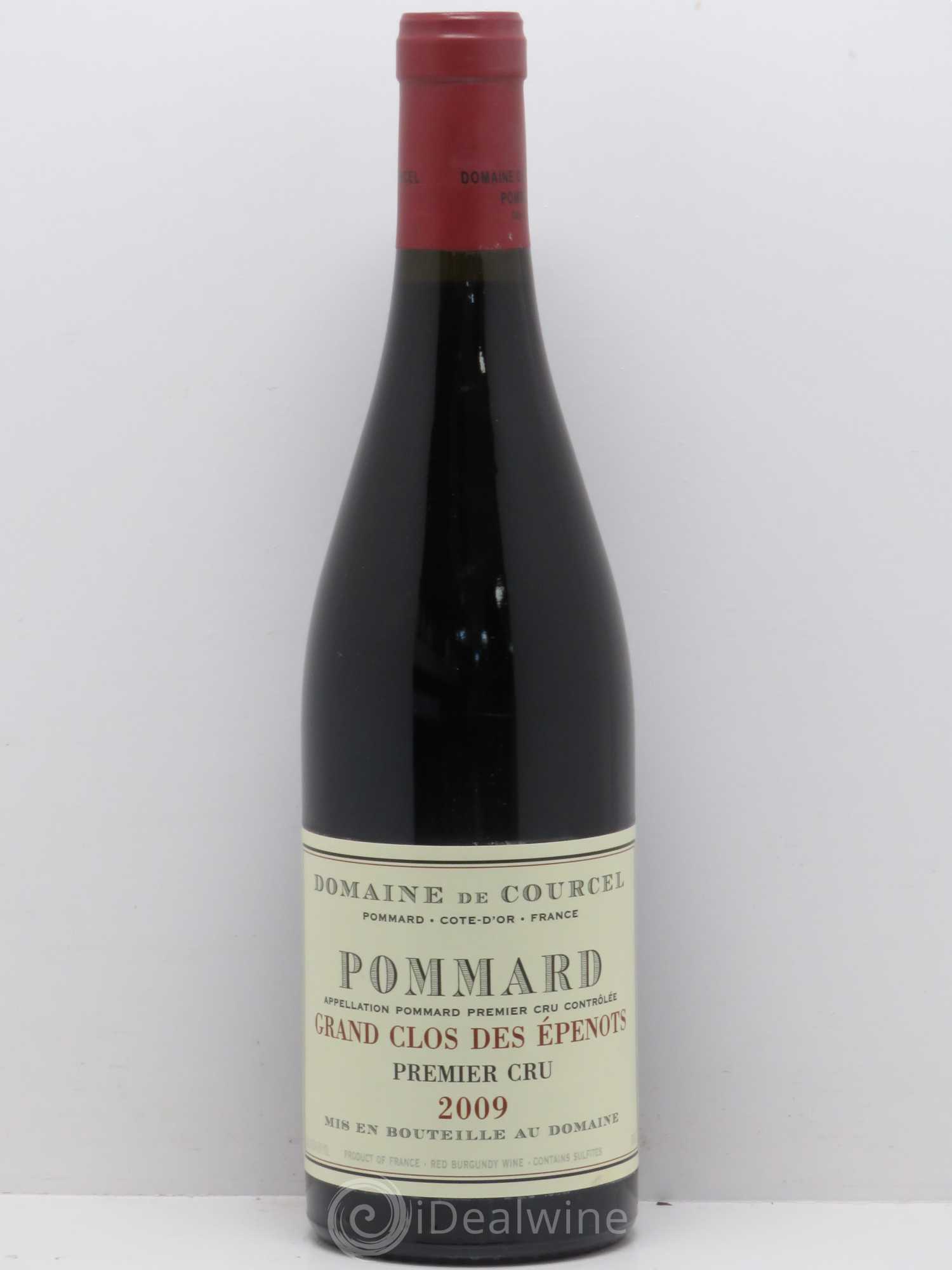 Pommard 1er Cru Grand Clos des Epenots de Courcel (Domaine) 2009 - Lot de 1 bouteille - 0