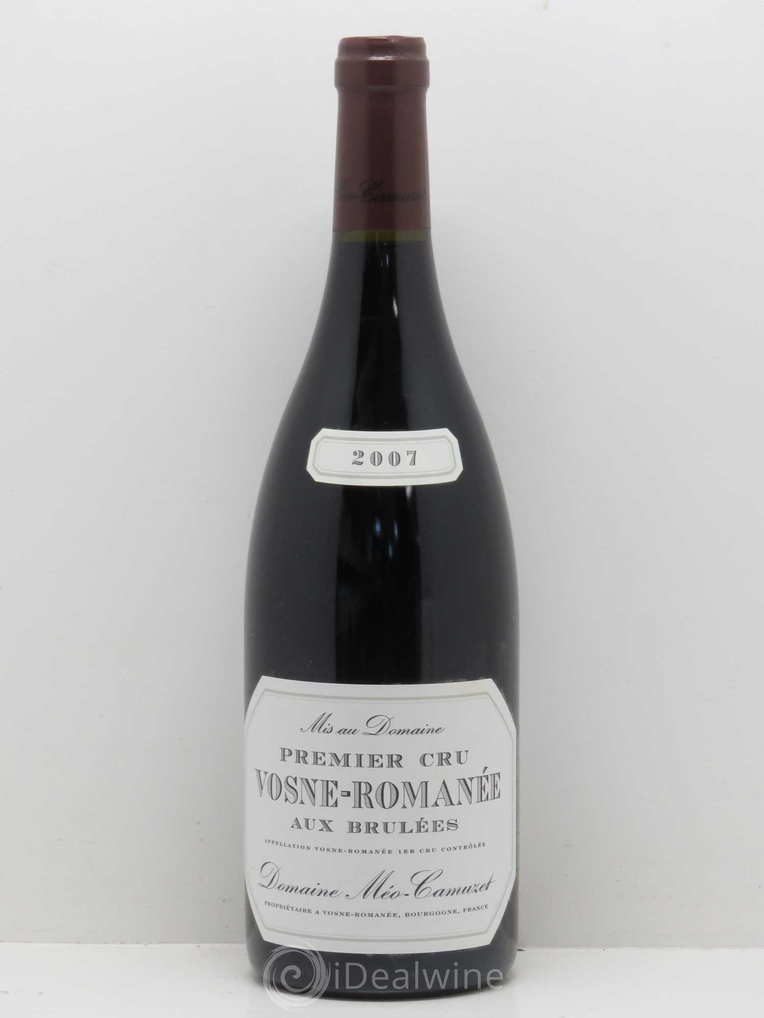 Vosne-Romanée 1er Cru Aux Brûlées Méo-Camuzet (Domaine) 2007 - Lot de 1 bouteille - 0