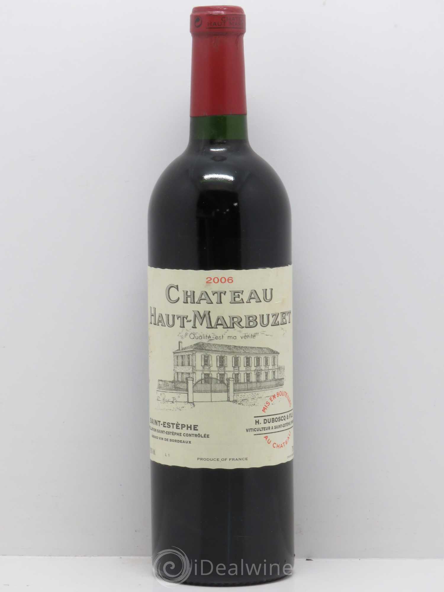 Château Haut Marbuzet 2006 - Lot de 1 bouteille - 0