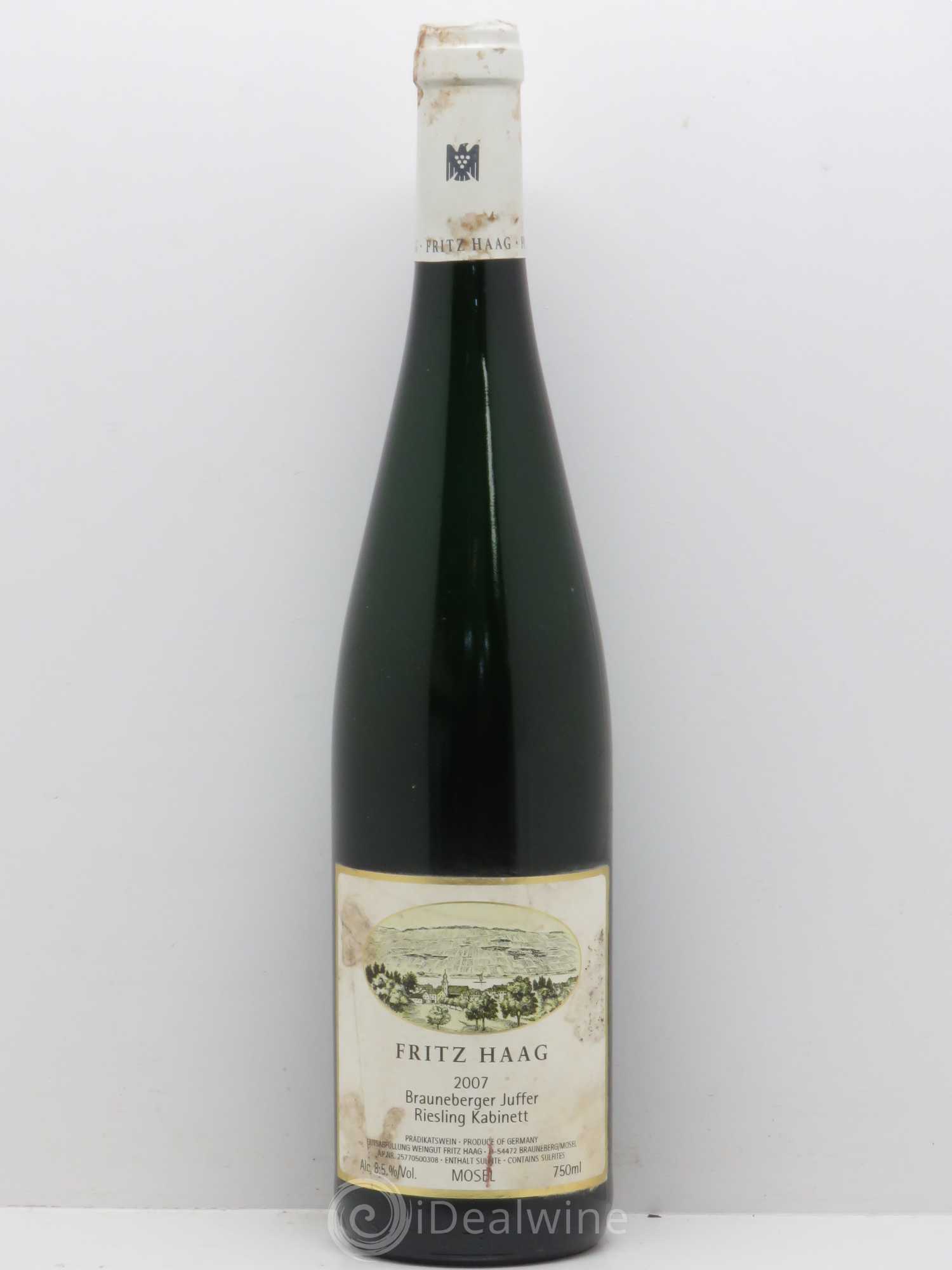 Riesling Fritz Haag Brauneberger Kabinett 2007 - Lot de 1 bouteille - 0