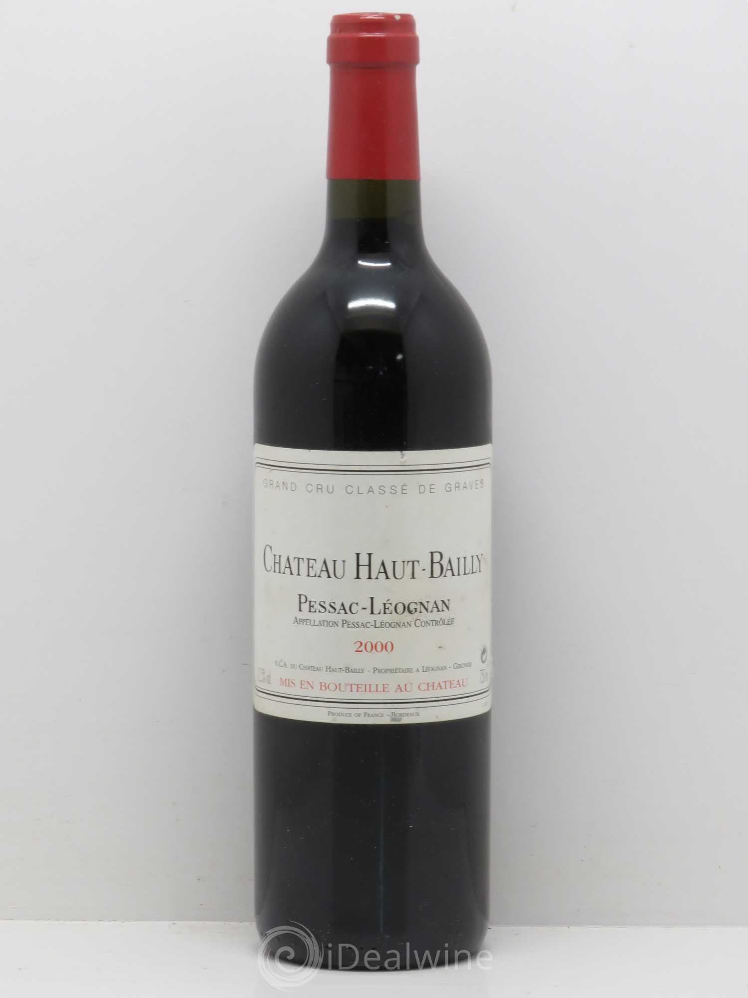 Château Haut-Bailly Cru Classé de Graves 2000 - Lot de 1 bouteille - 0