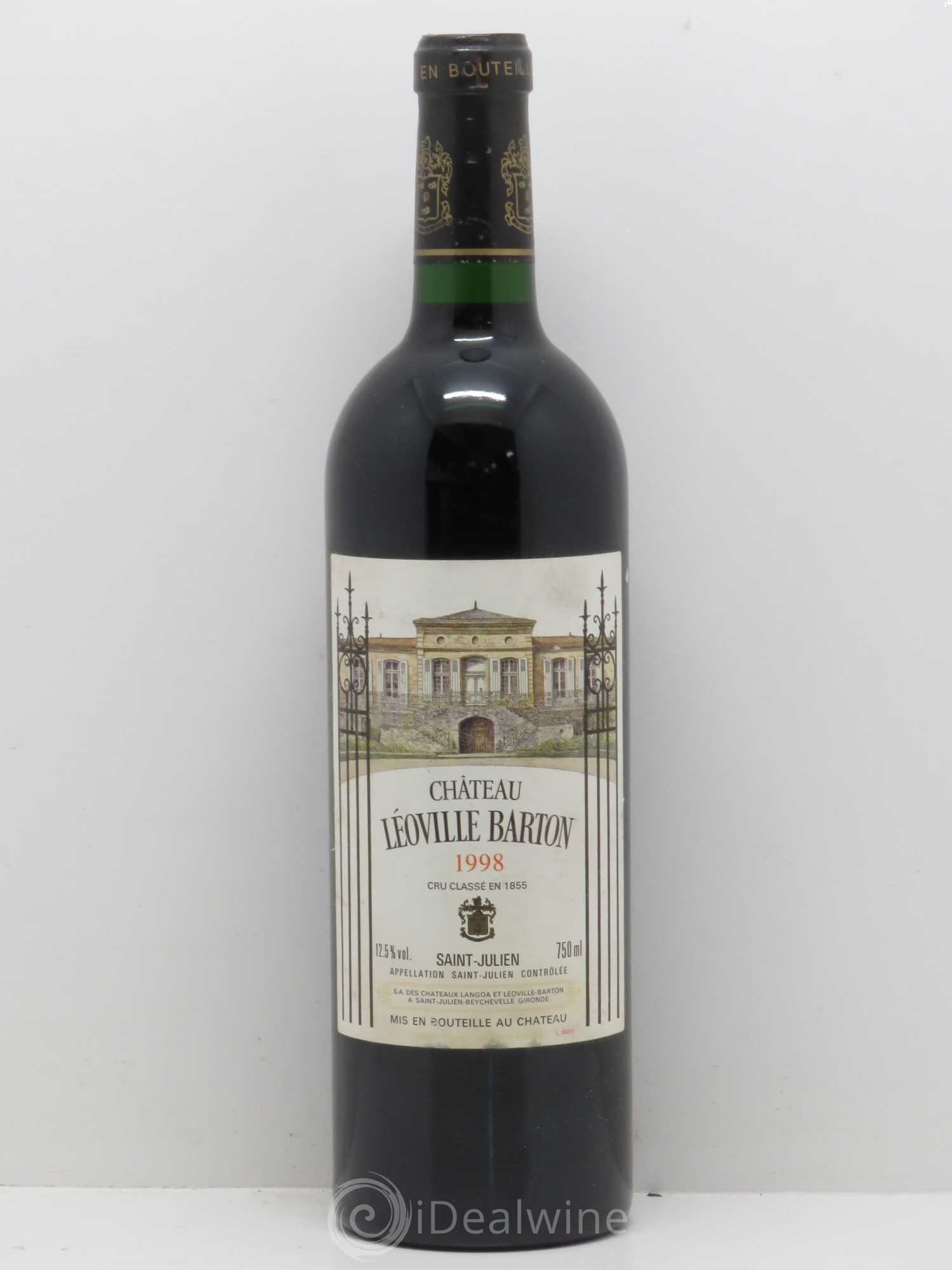 Château Léoville Barton 2ème Grand Cru Classé 1998 - Lot de 1 bouteille - 0
