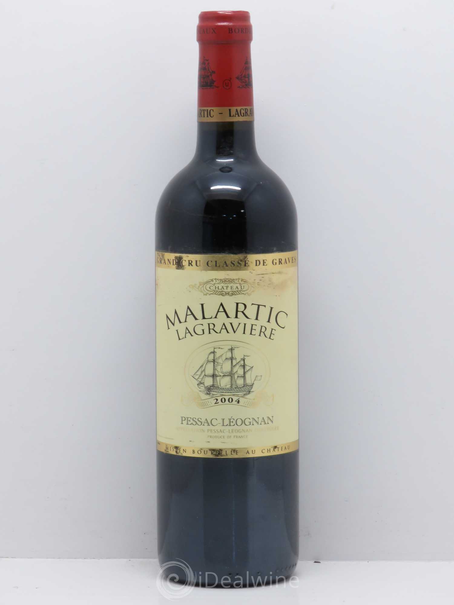 Château Malartic-Lagravière Cru Classé de Graves 2004 - Lot de 1 bouteille - 0