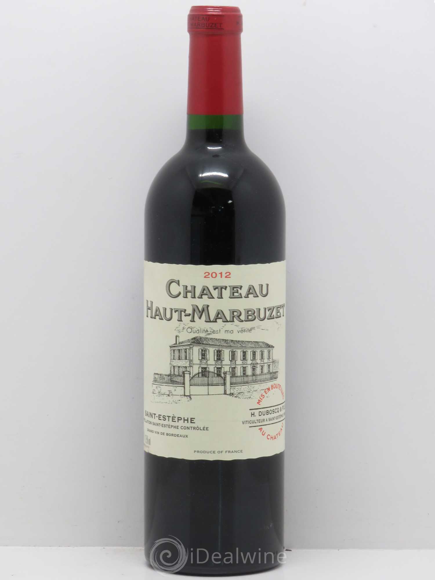 Château Haut Marbuzet 2012 - Lot de 1 bouteille - 0