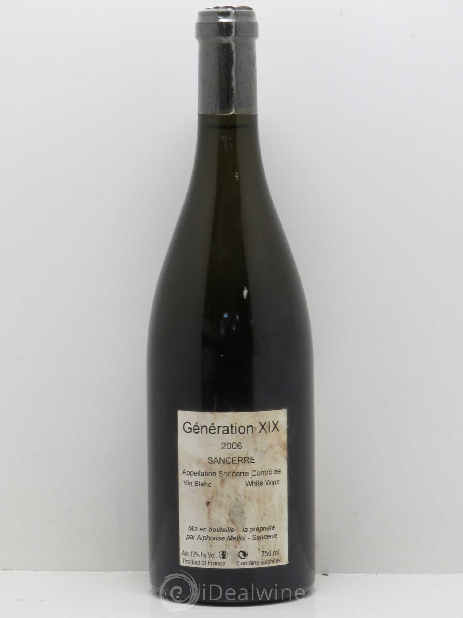 Sancerre Génération XIX Alphonse Mellot 2006 - Lot de 1 bouteille - 1