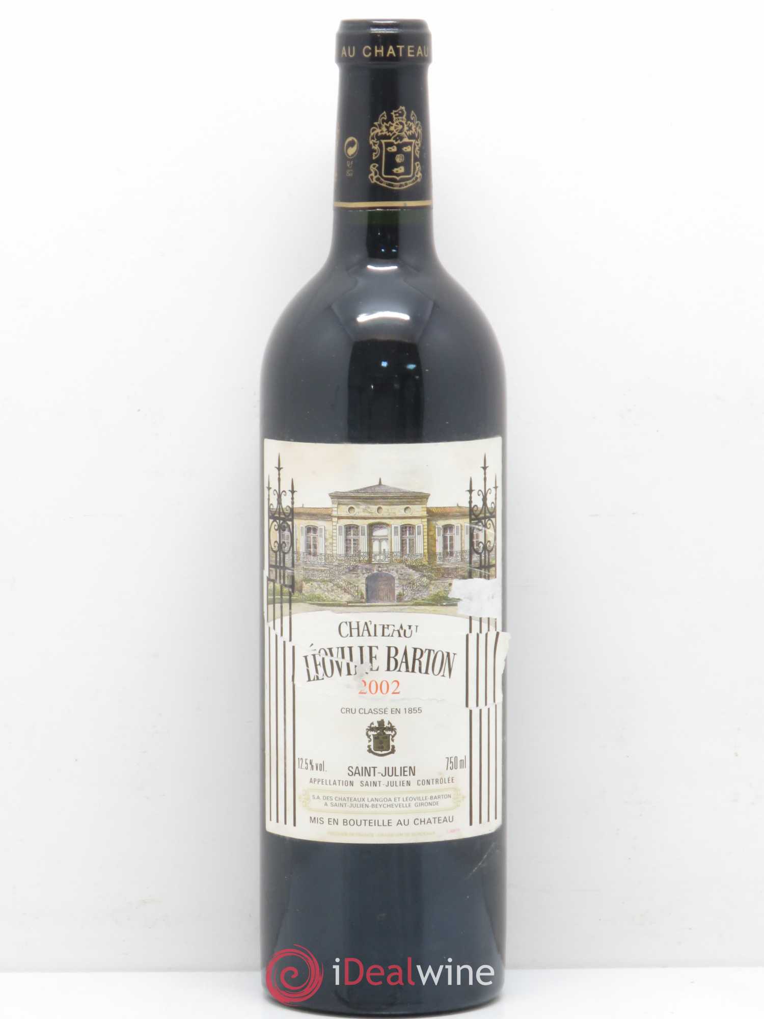Château Léoville Barton 2ème Grand Cru Classé 2002 - Lot de 1 bouteille - 0