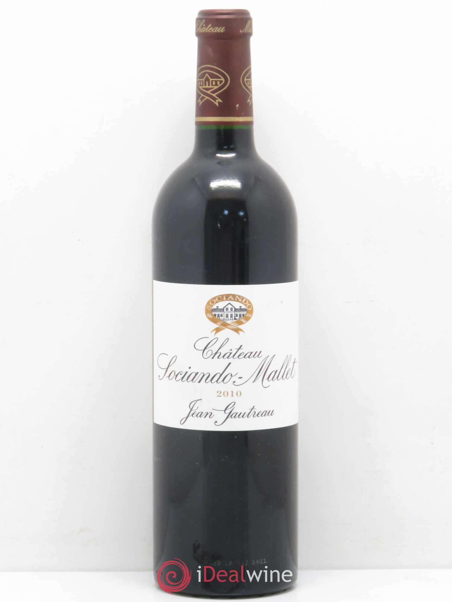 Château Sociando Mallet 2010 - Lot de 1 bouteille - 0