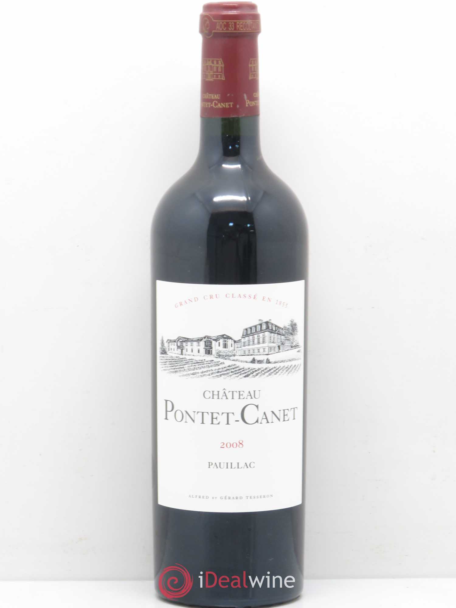 Château Pontet Canet 5ème Grand Cru Classé 2008 - Lot de 1 bouteille - 0