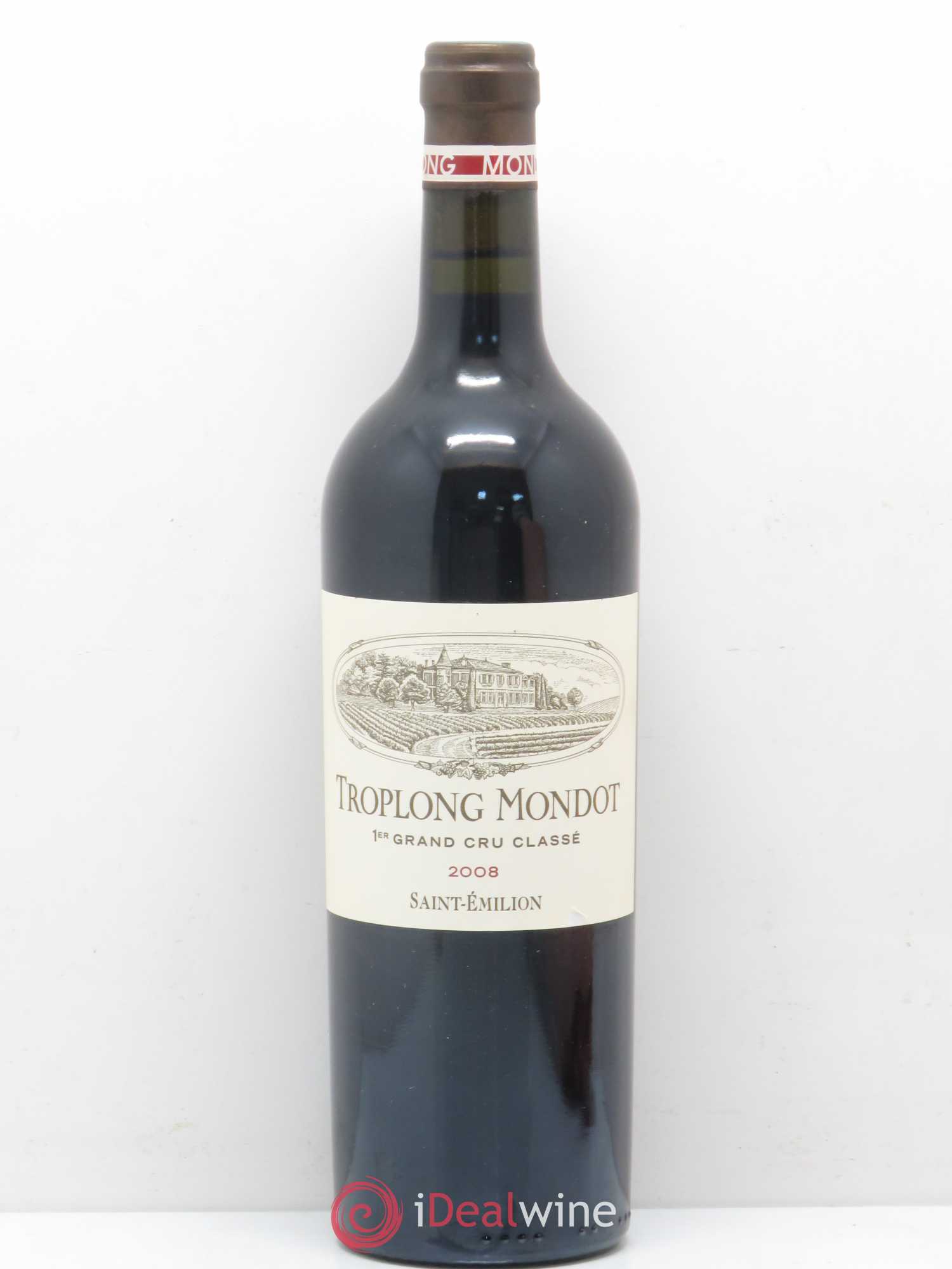 Château Troplong Mondot 1er Grand Cru Classé B 2008 - Lot de 1 bouteille - 0