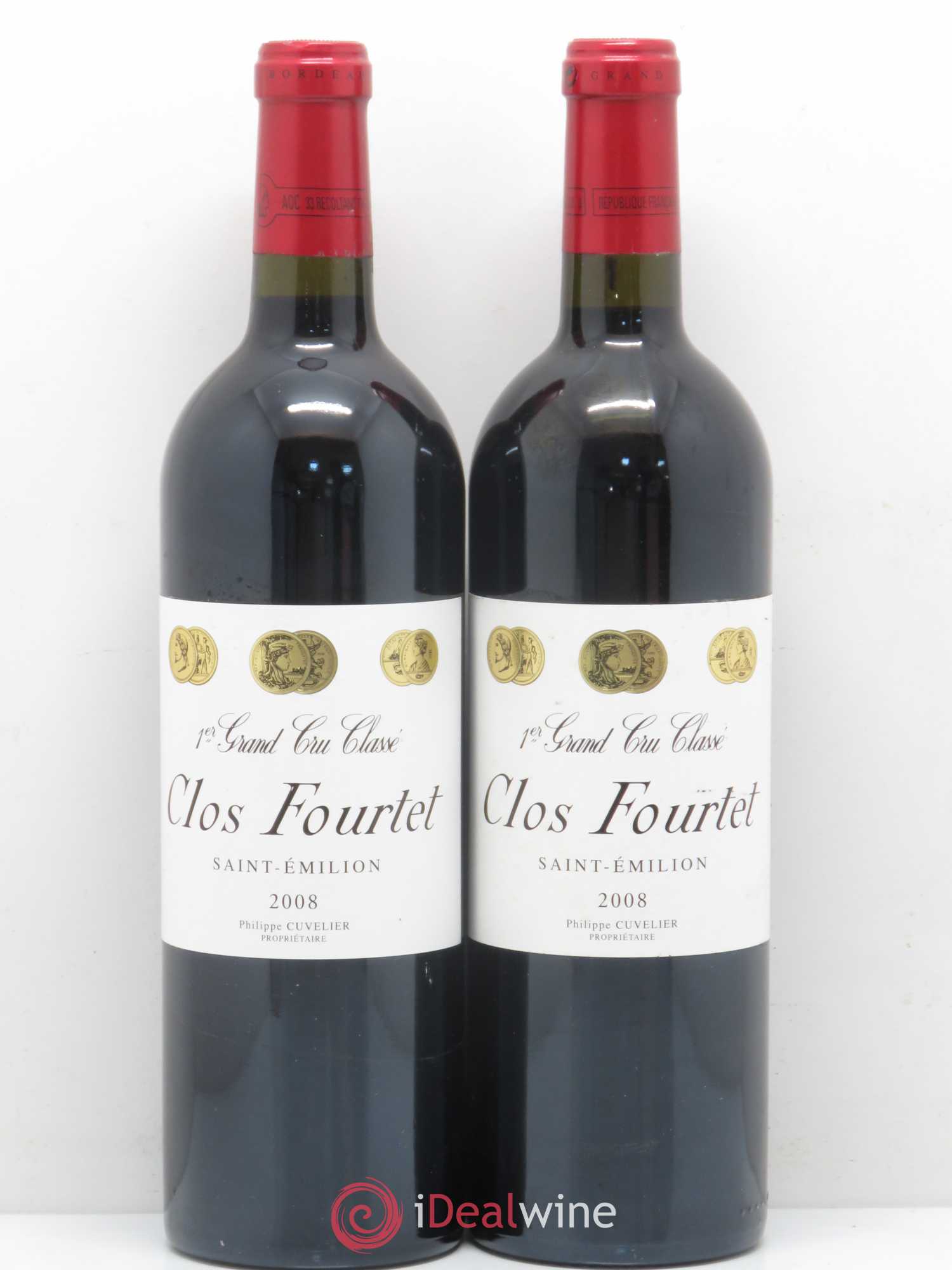 Clos Fourtet 1er Grand Cru Classé B 2008 - Lot de 2 bouteilles - 0