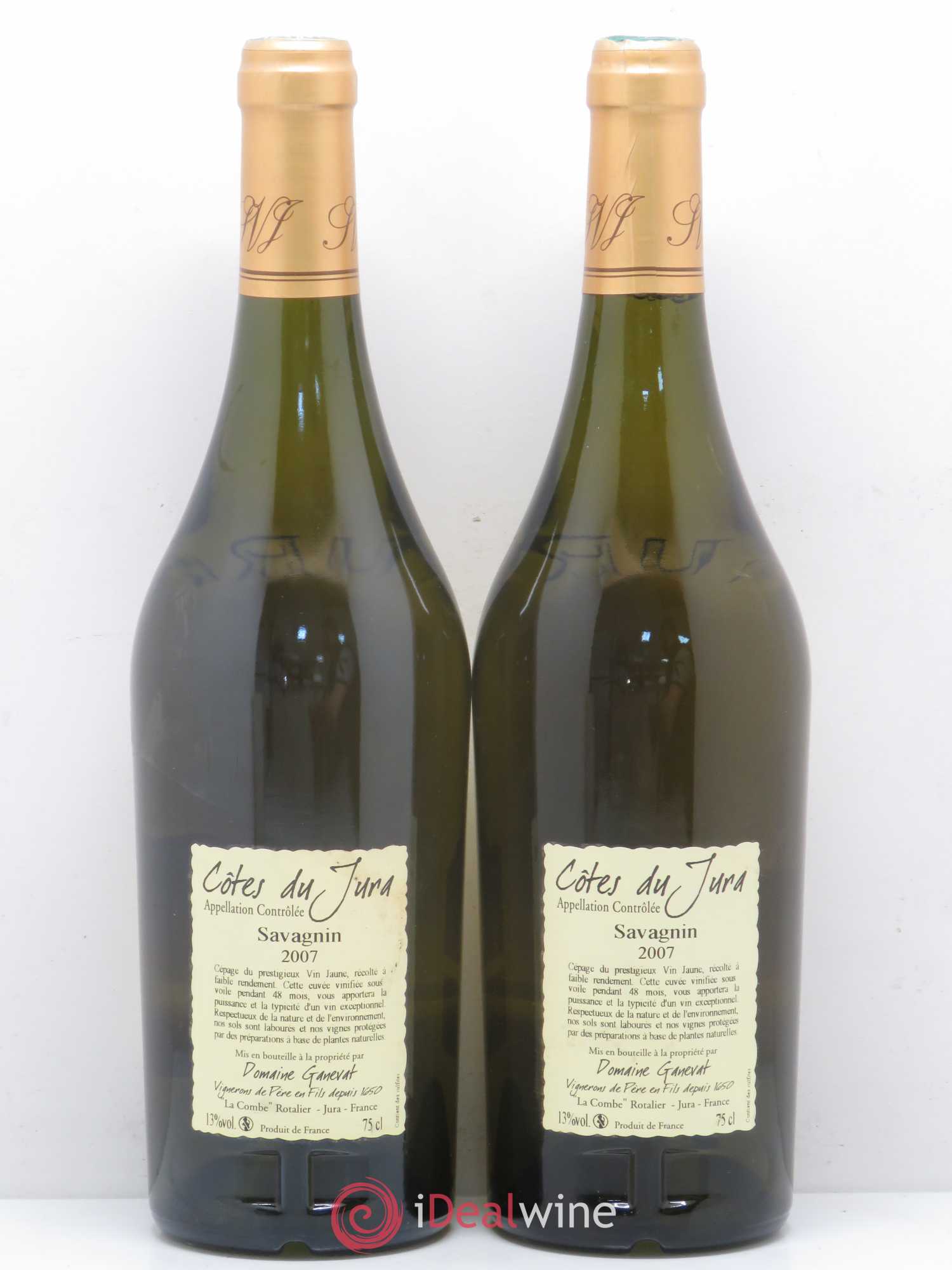 Côtes du Jura Cuvée Prestige Jean-François Ganevat (Domaine) 2007 - Lot de 2 bouteilles - 1