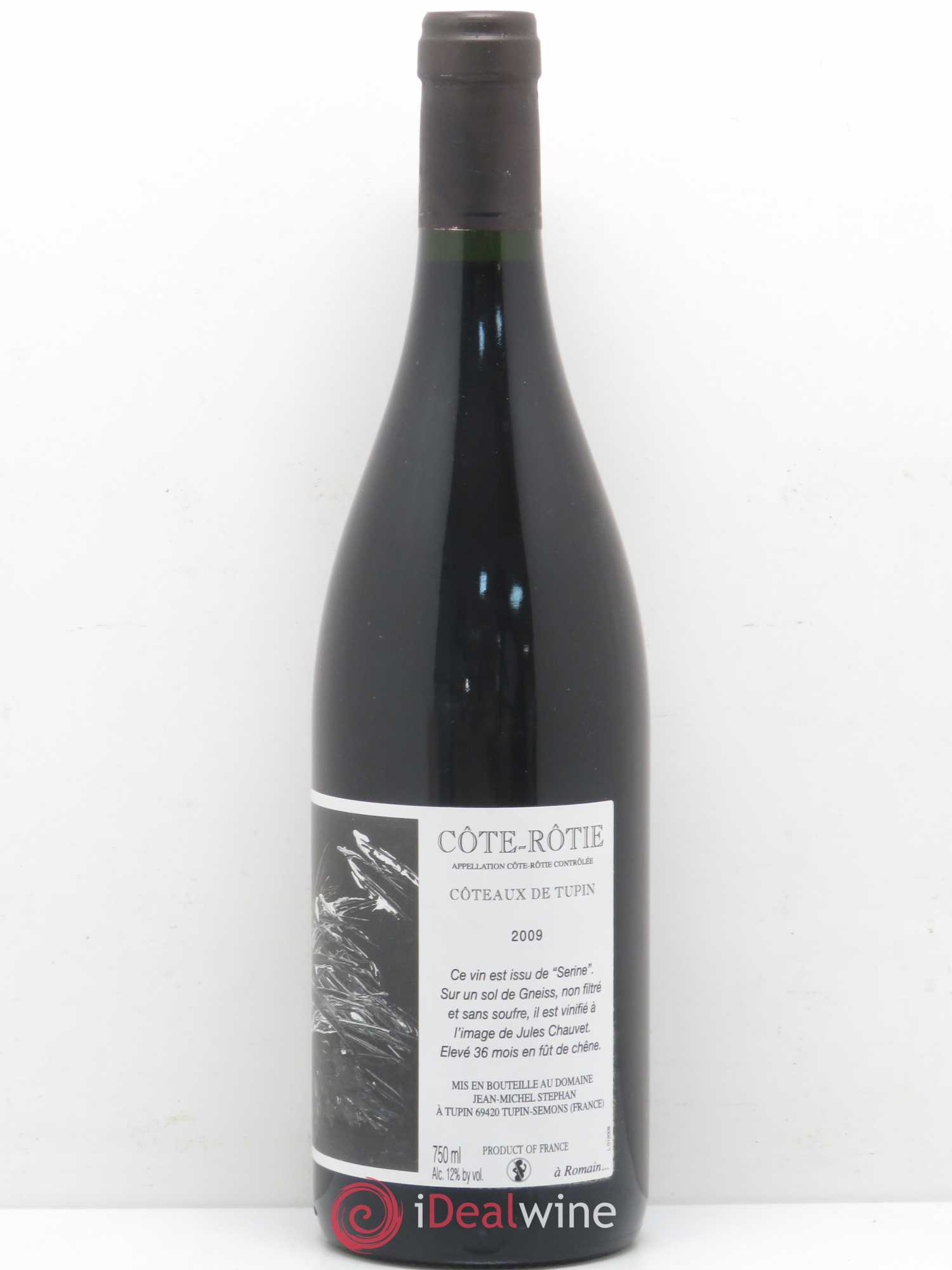 Côte-Rôtie Coteaux de Tupin Jean-Michel Stephan 2009 - Lot de 1 bouteille - 0