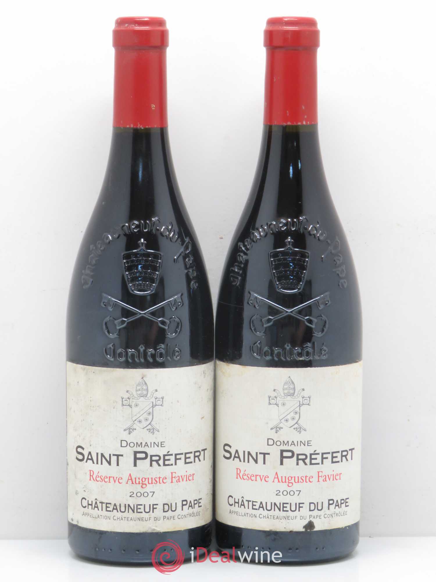 Châteauneuf-du-Pape Réserve Auguste Favier Domaine Saint-Préfert 2007 - Lot de 2 bouteilles - 0