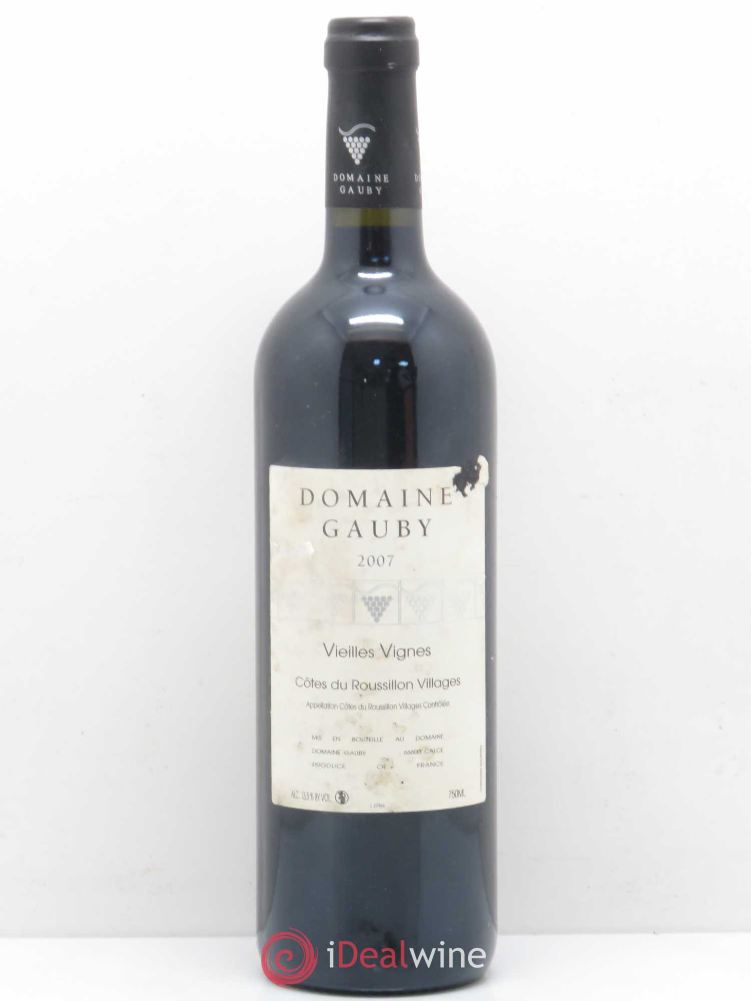Côtes du Roussillon Villages Vieilles vignes Gauby (Domaine) 2007 - Lot de 1 bouteille - 0