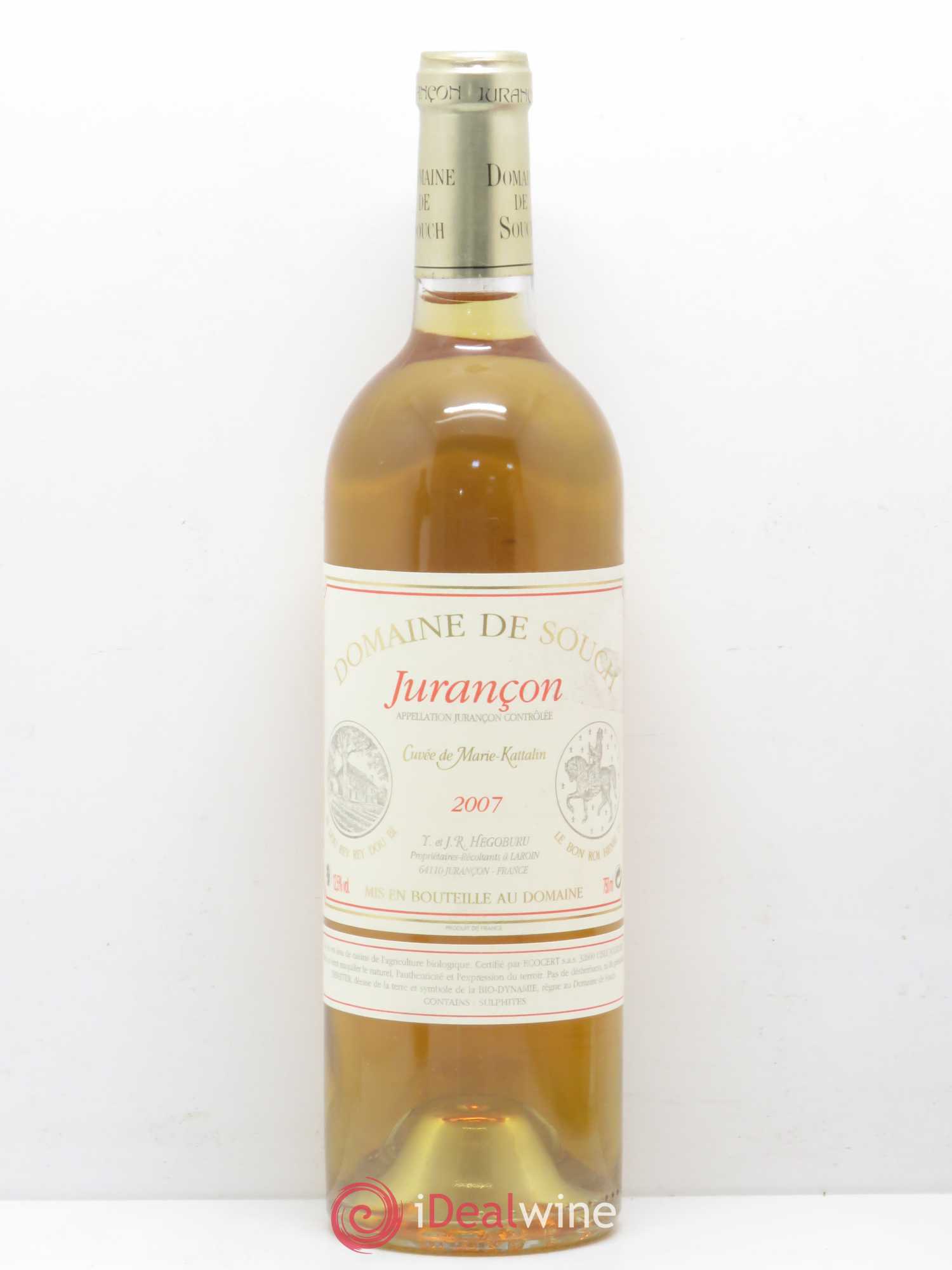 Jurançon Marie Kattalyn Souch (Domaine de) 2007 - Lot de 1 bouteille - 0