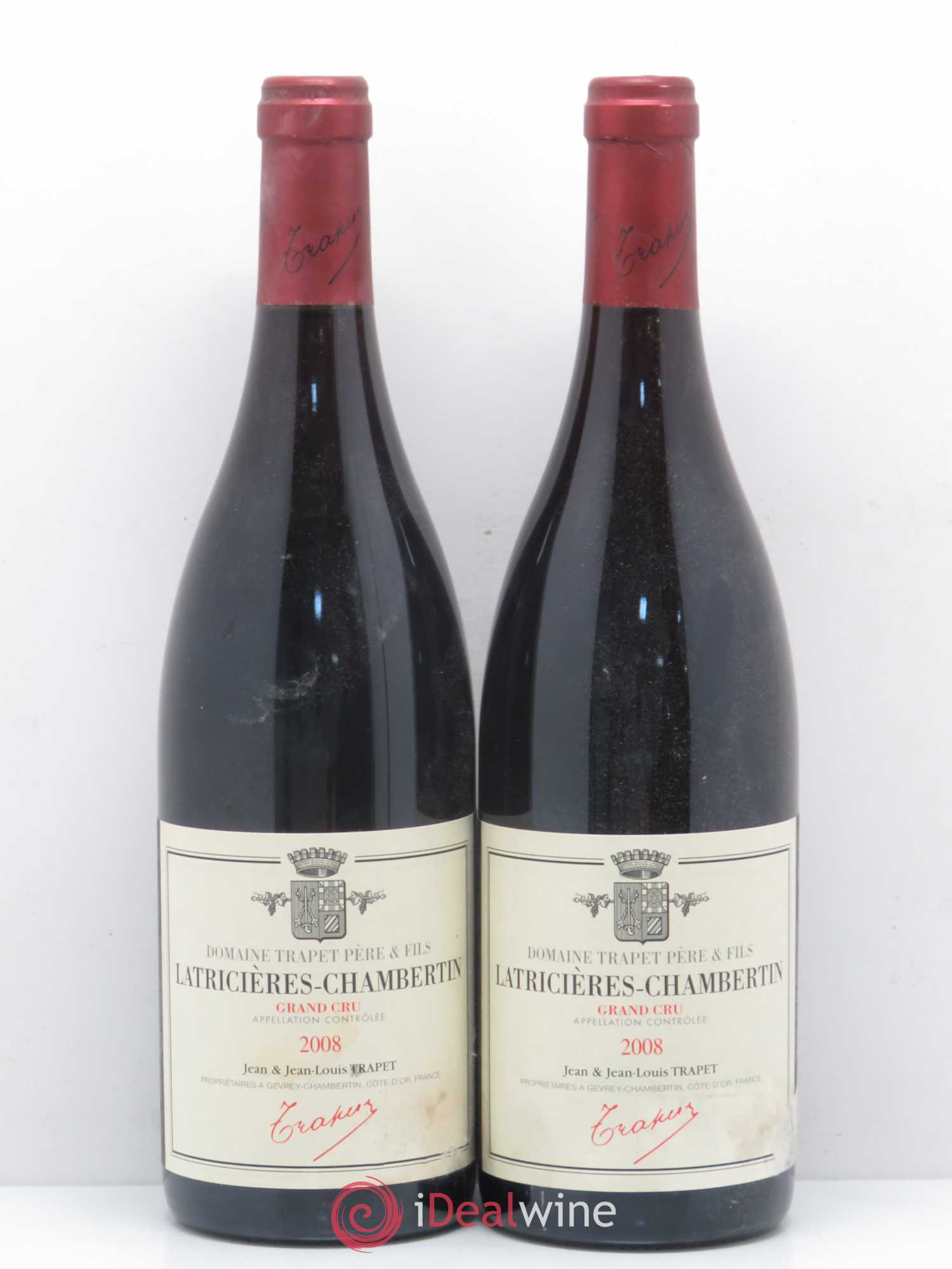 Latricières-Chambertin Grand Cru Domaine Trapet 2008 - Lot de 2 bouteilles - 0