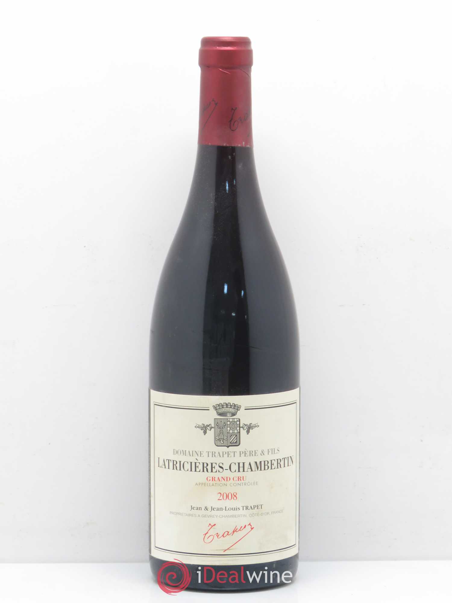 Latricières-Chambertin Grand Cru Domaine Trapet 2008 - Lot de 1 bouteille - 0