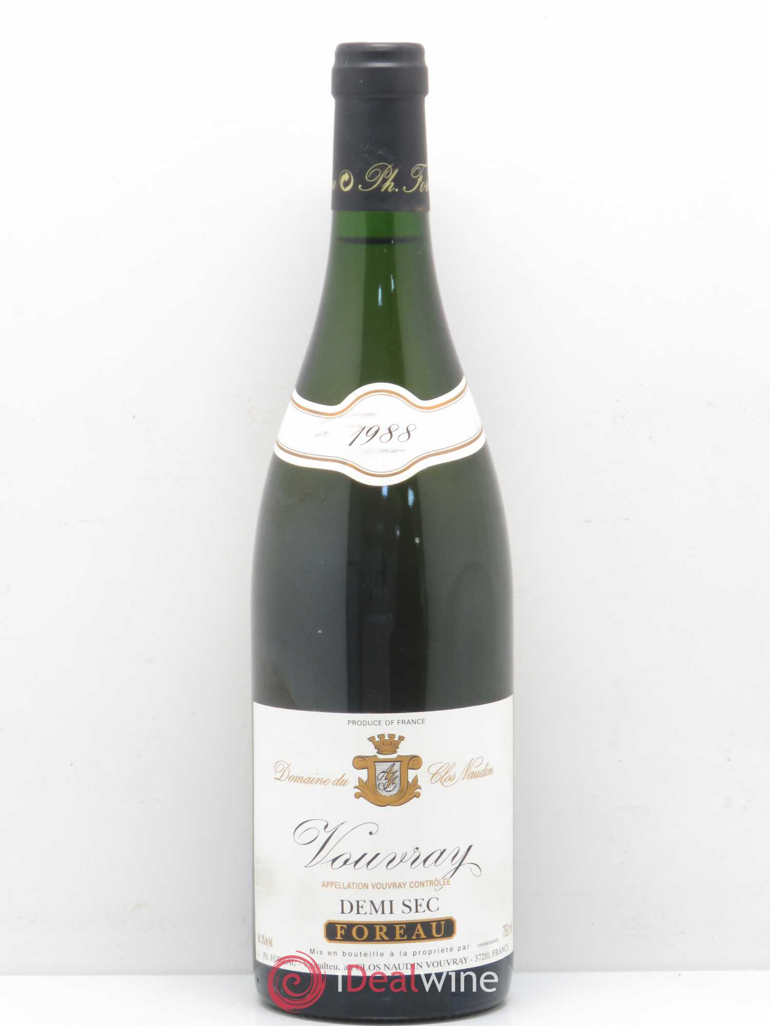 Vouvray Demi-Sec Clos Naudin - Philippe Foreau 1988 - Lot de 1 bouteille - 0