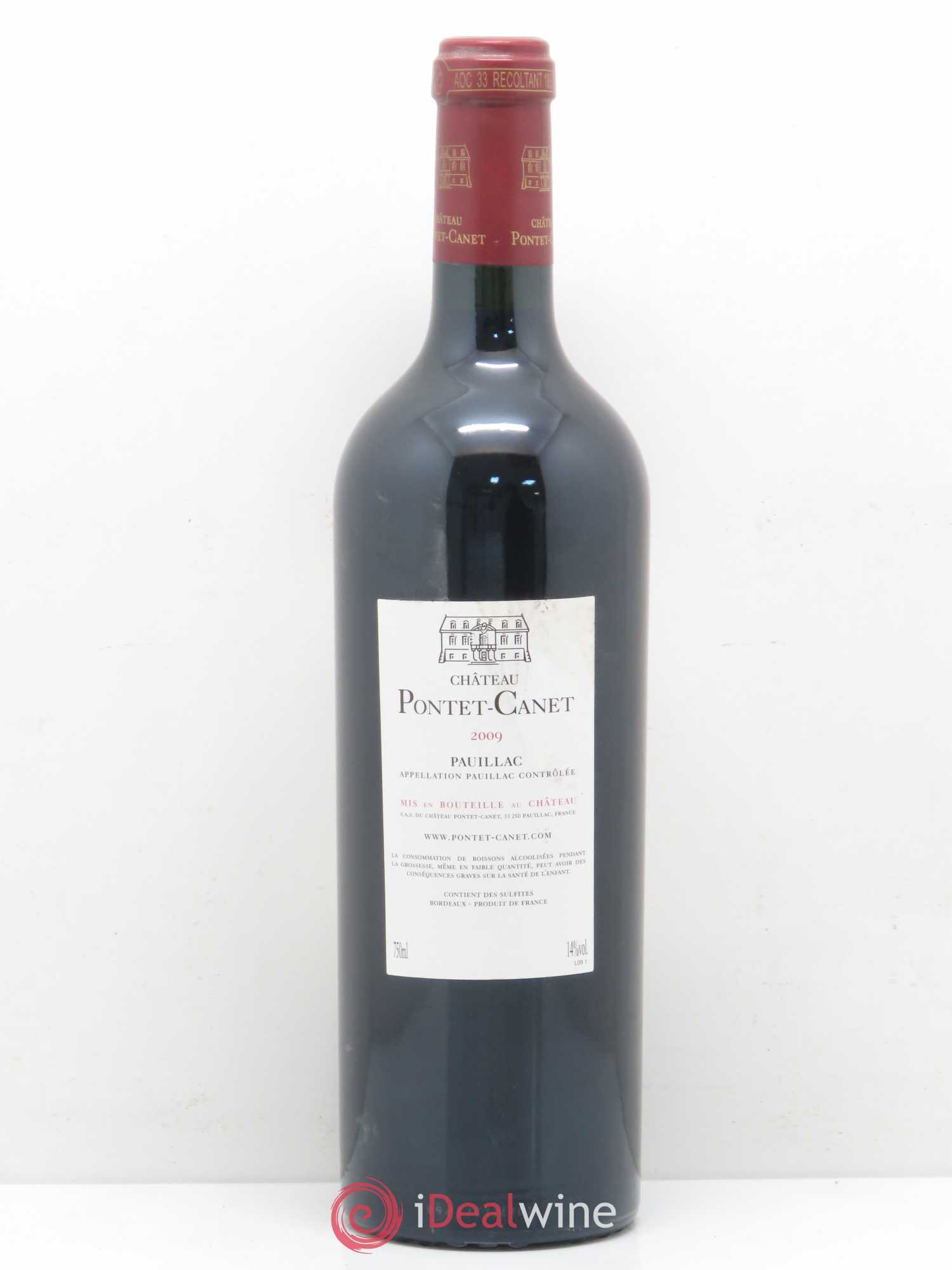 Château Pontet Canet 5ème Grand Cru Classé 2009 - Lot de 1 bouteille - 1