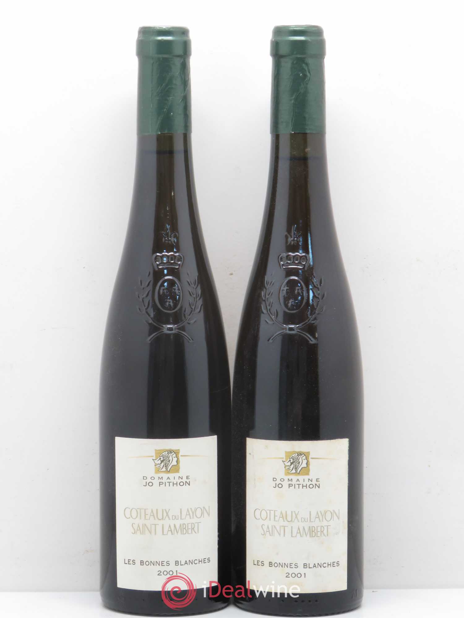 Coteaux du Layon Saint-Lambert Ambroisie Clos des Bonnes Blanches Jo Pithon (Domaine) 2001 - Lotto di 2 bottiglie - 0