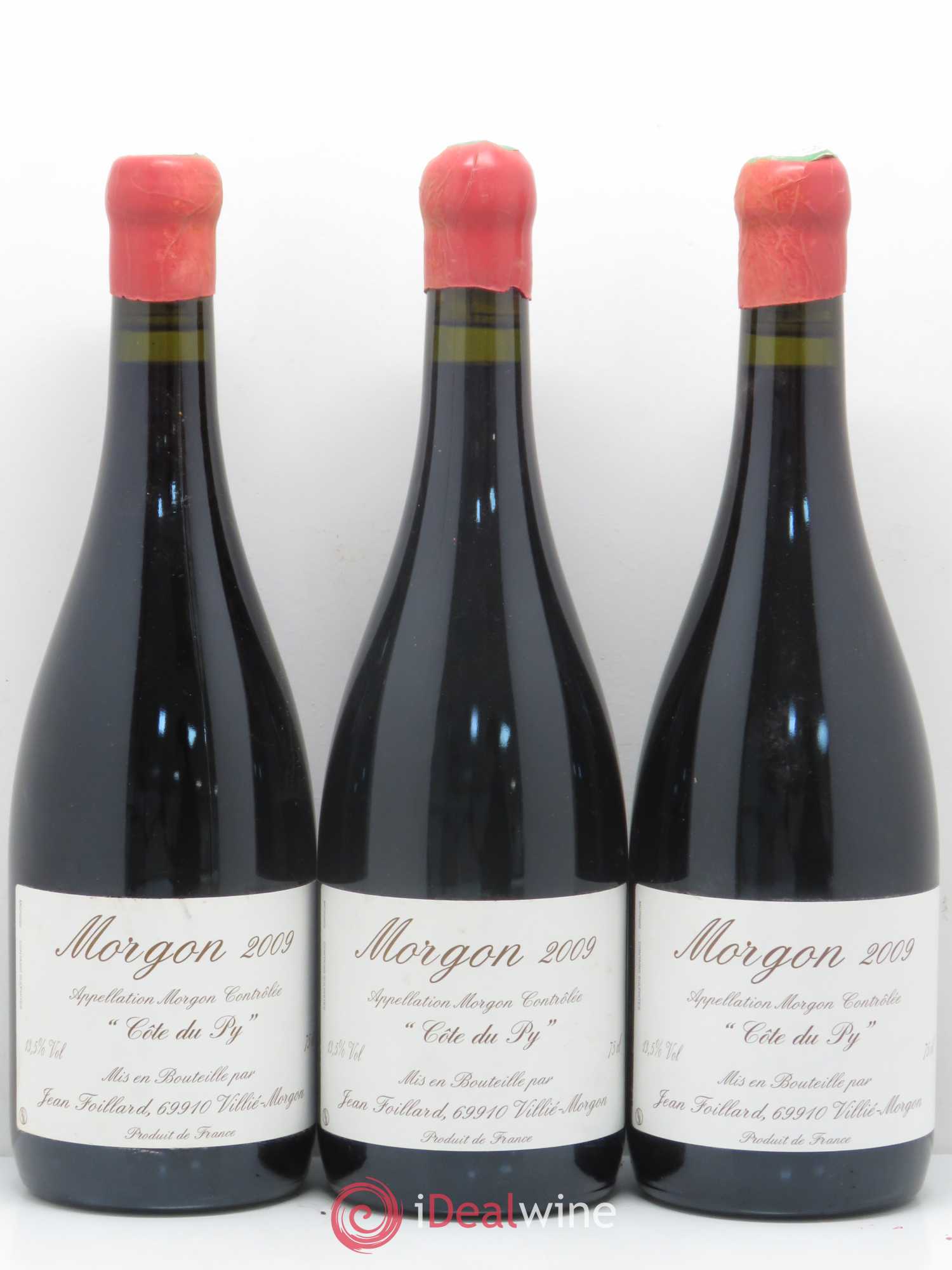 Morgon Côte du Py Jean Foillard 2009 - Lot de 3 bouteilles - 0