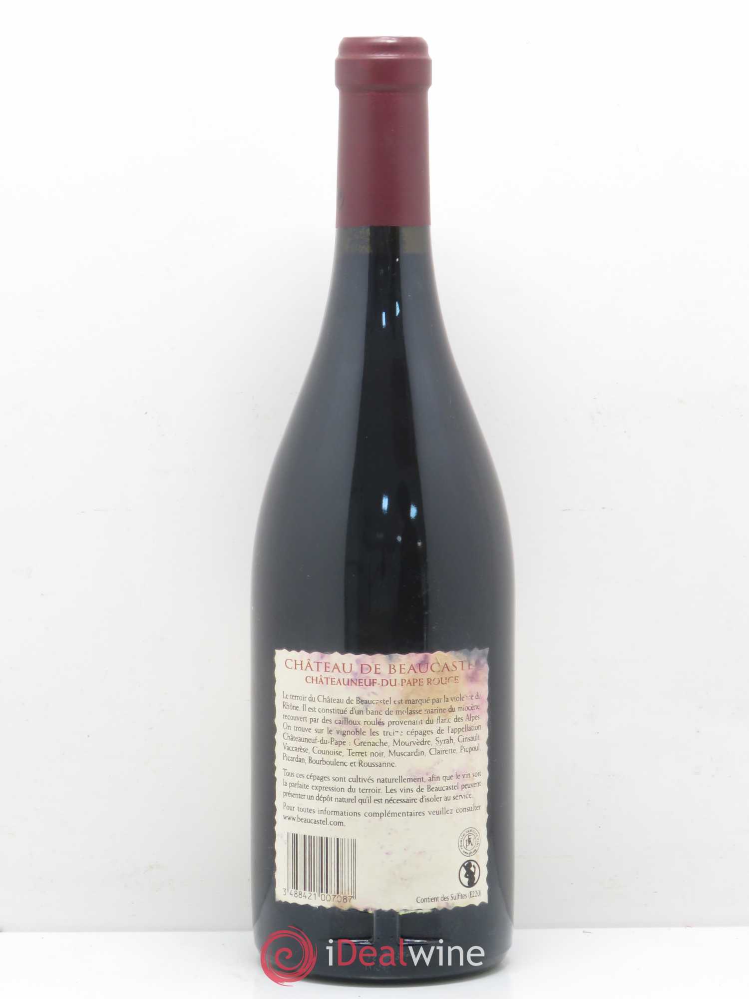 Châteauneuf-du-Pape Château de Beaucastel Famille Perrin 2007 - Lot de 1 bouteille - 1