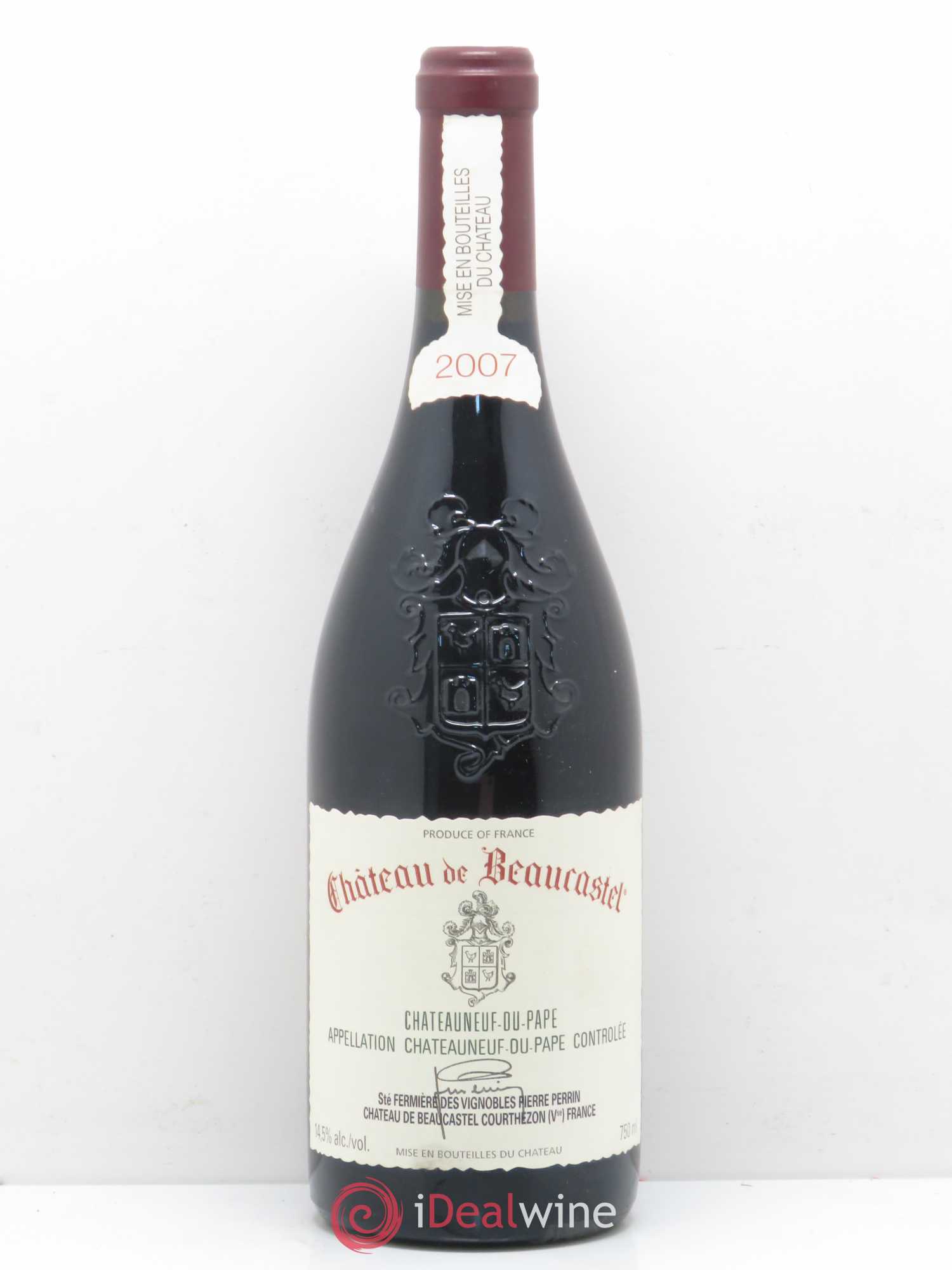 Châteauneuf-du-Pape Château de Beaucastel Famille Perrin 2007 - Lot de 1 bouteille - 0