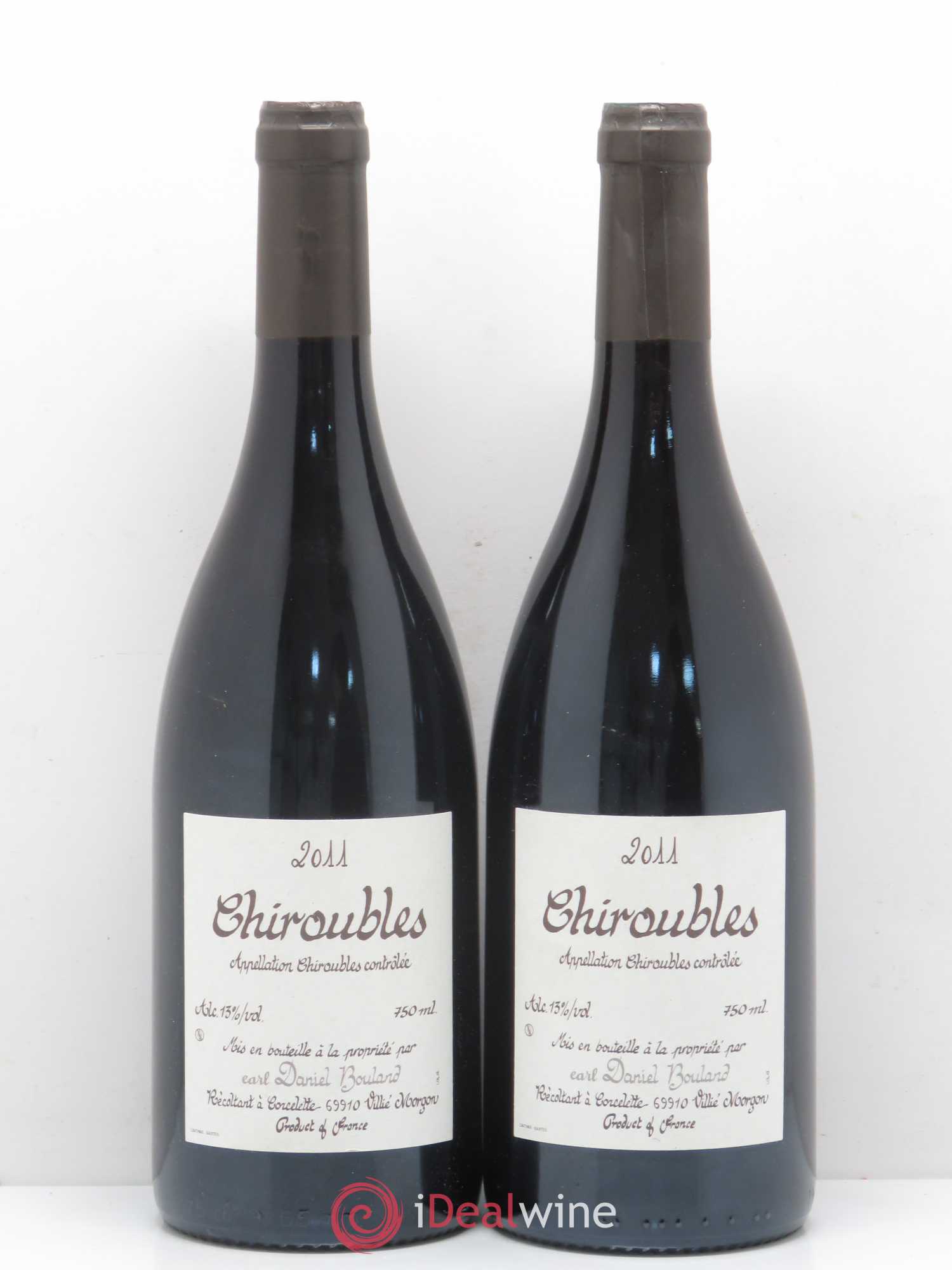 Chiroubles Daniel Bouland (Domaine) 2011 - Lot de 2 bouteilles - 0