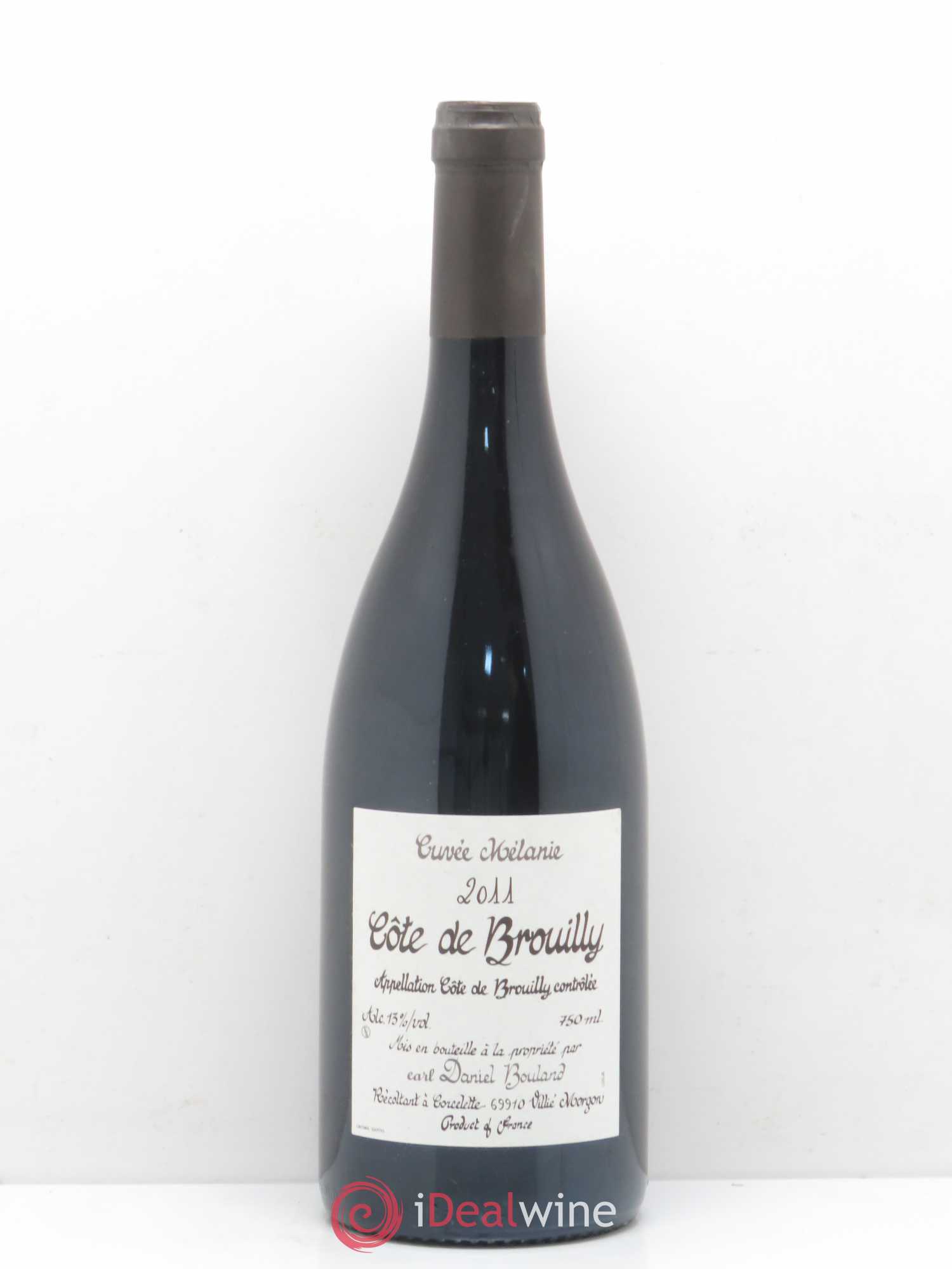Côte de Brouilly Mélanie Domaine Daniel Bouland 2011 - Posten von 1 Flasche - 0