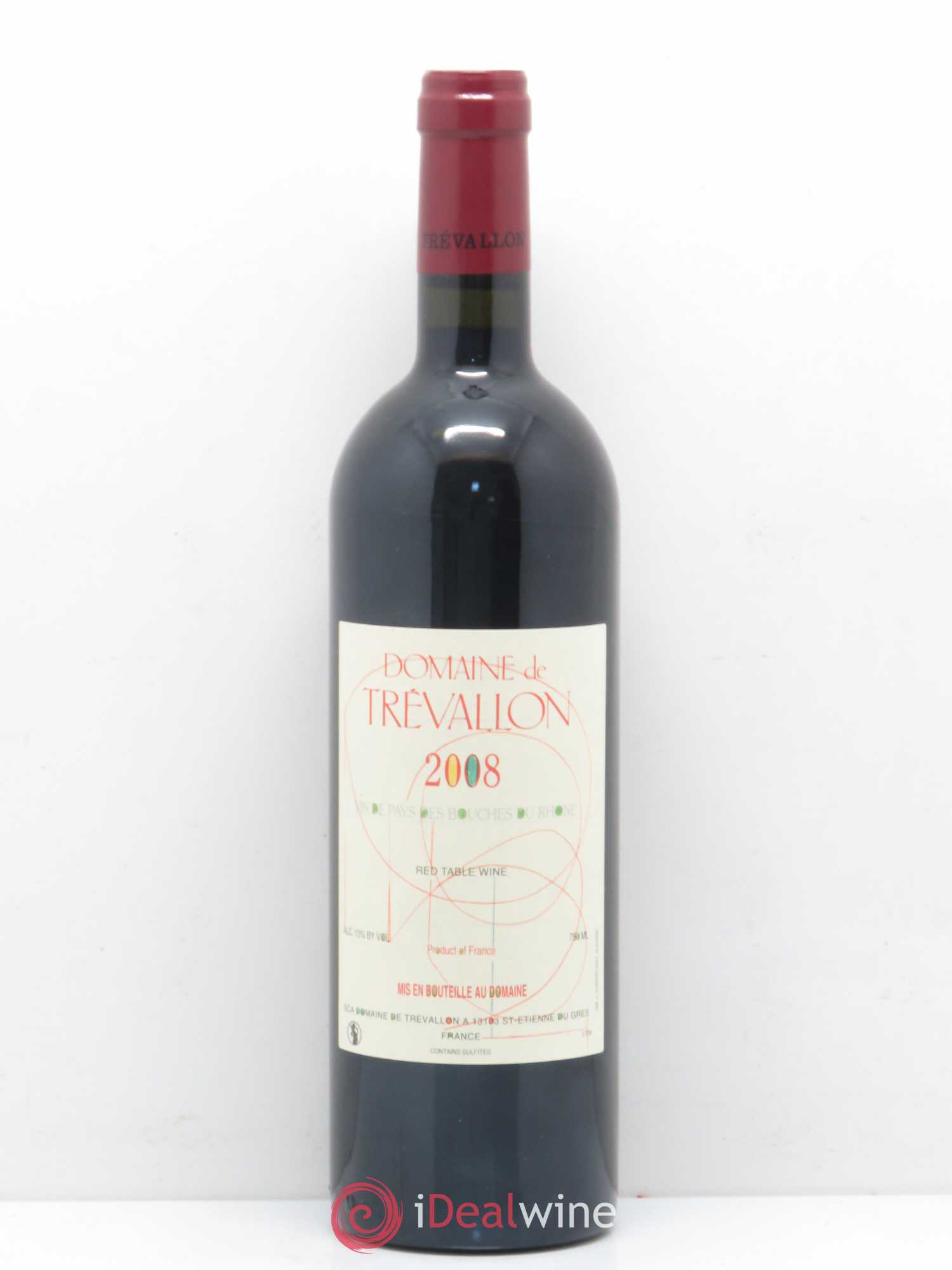 Coteaux d'Aix-en-Provence Trévallon (Domaine de) Eloi Dürrbach 2008 - Lot de 1 bouteille - 0
