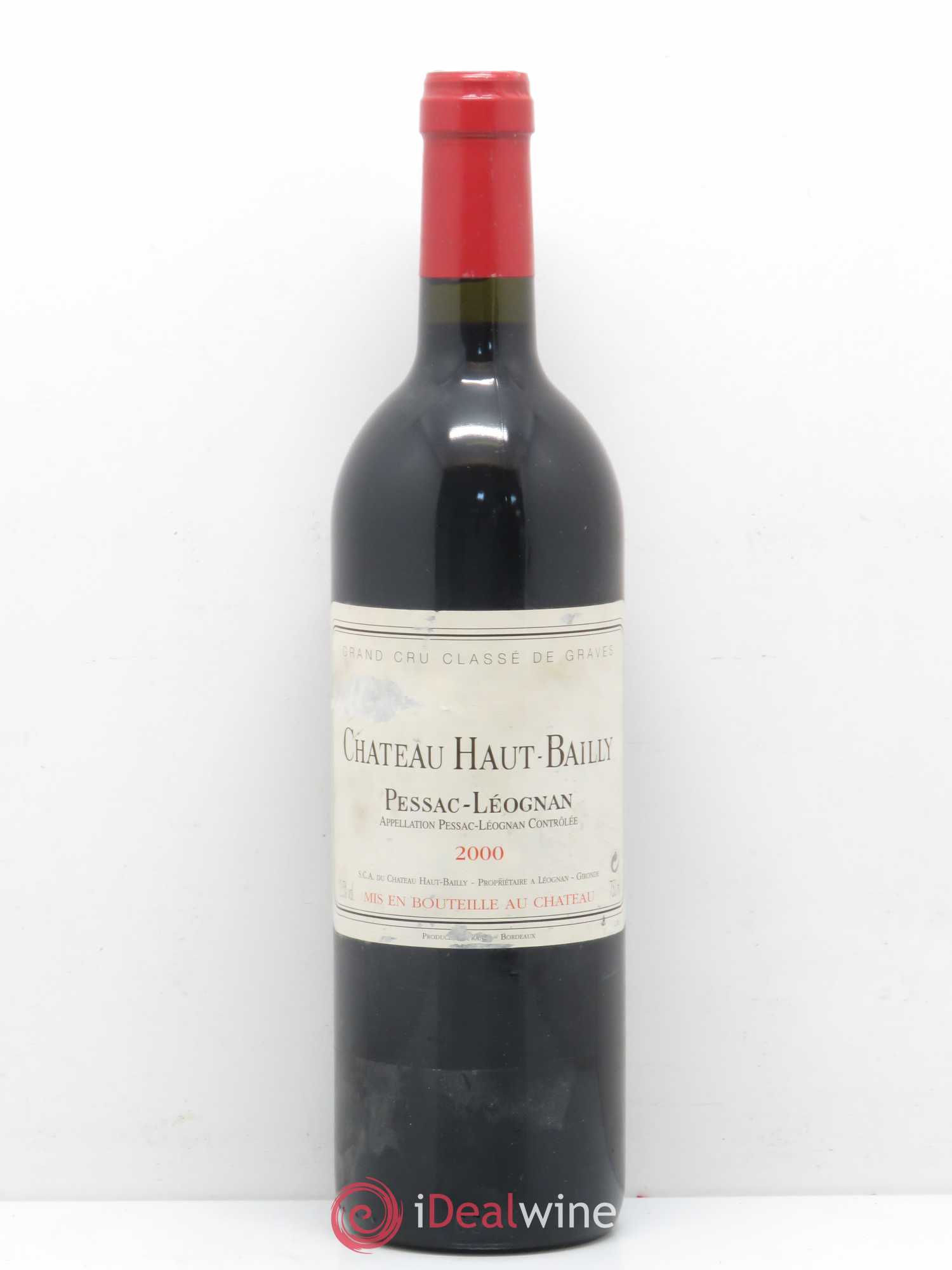 Château Haut-Bailly Cru Classé de Graves 2000 - Lot de 1 bouteille - 0