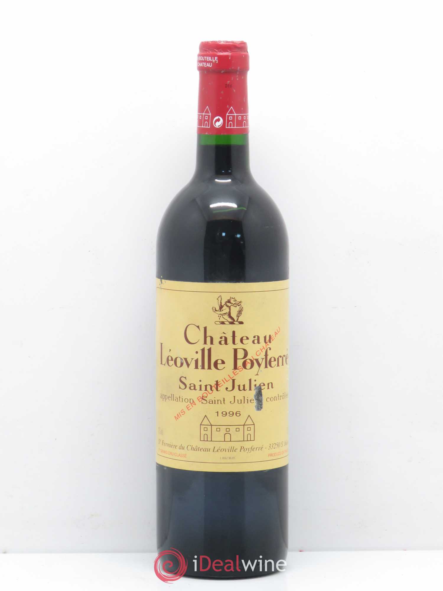 Château Léoville Poyferré 2ème Grand Cru Classé 1996 - Lot de 1 bouteille - 0