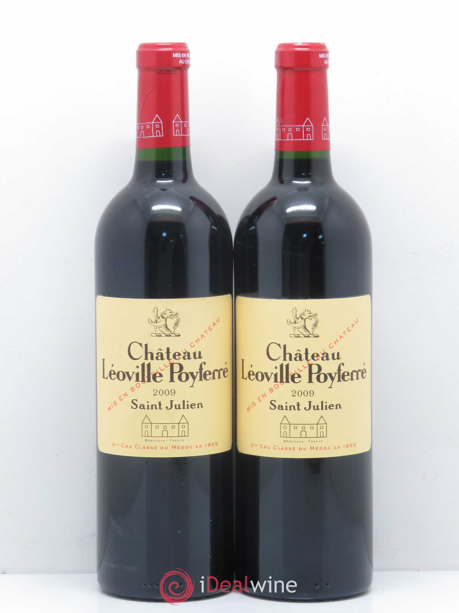 Château Léoville Poyferré 2ème Grand Cru Classé 2009 - Lot de 2 bouteilles - 0