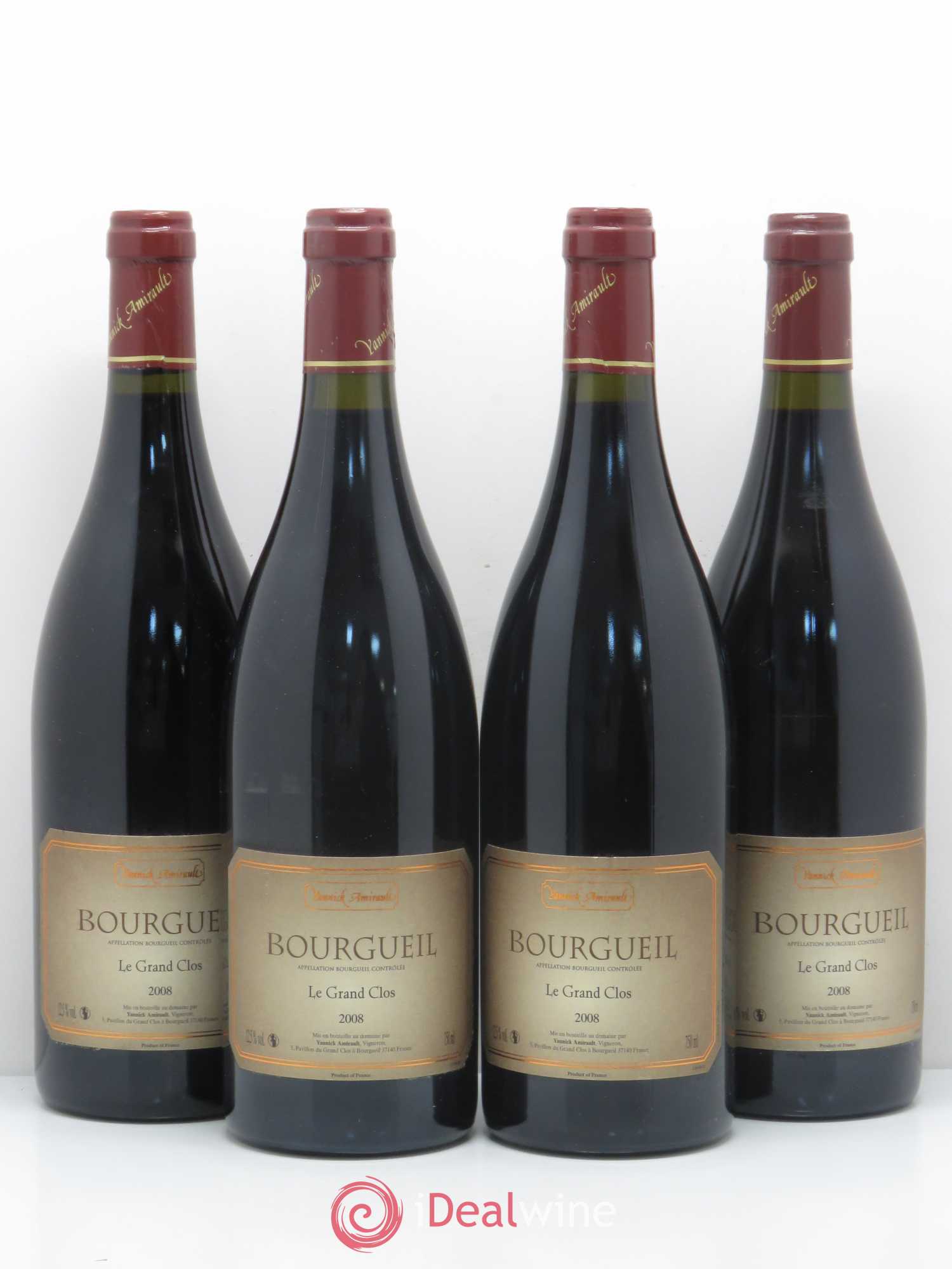 Bourgueil Grand Clos Yannick Amirault (Domaine) 2008 - Lot de 4 bouteilles - 0