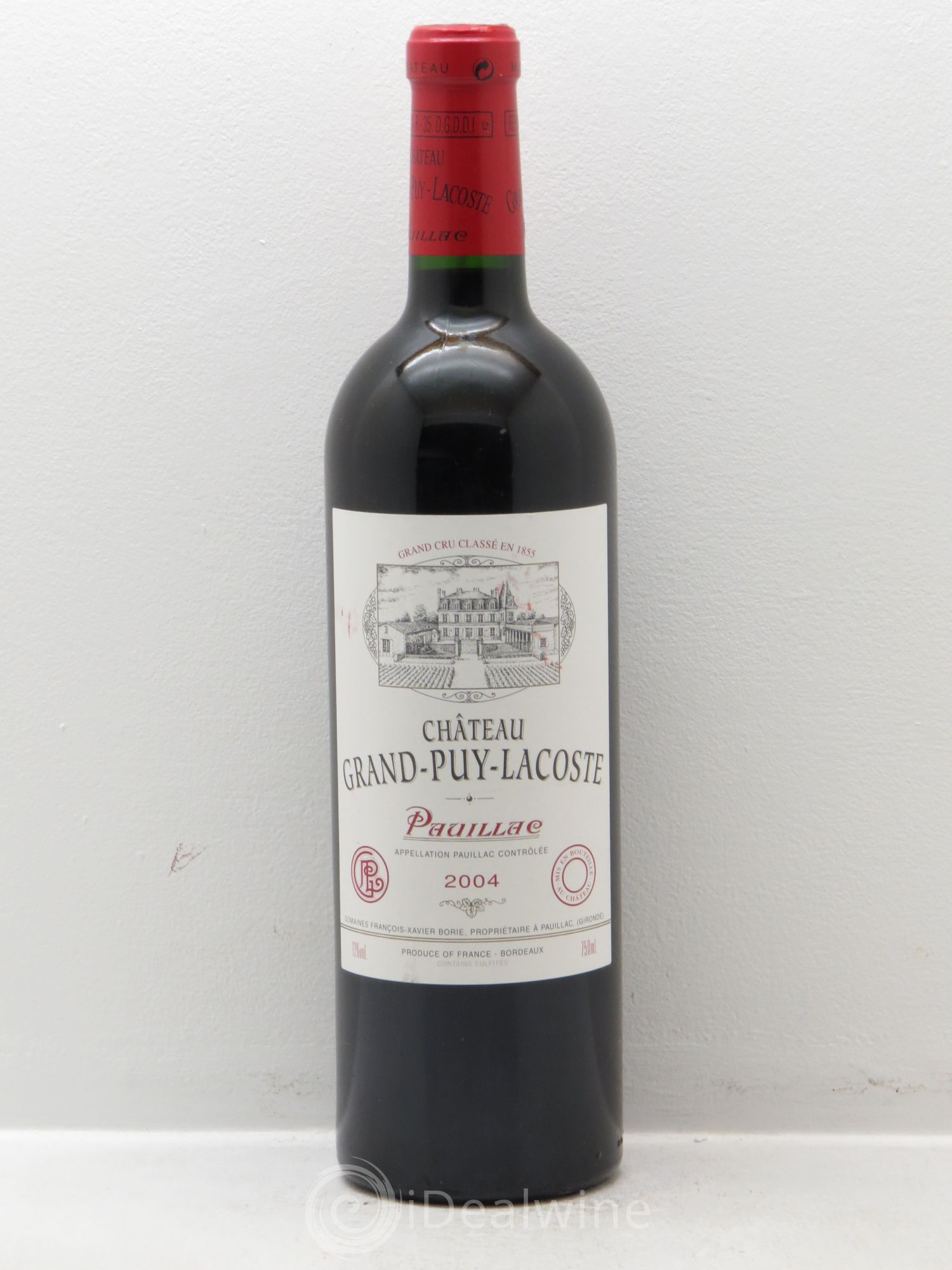Château Grand Puy Lacoste 5ème Grand Cru Classé 2004 - Lot de 1 bouteille - 0