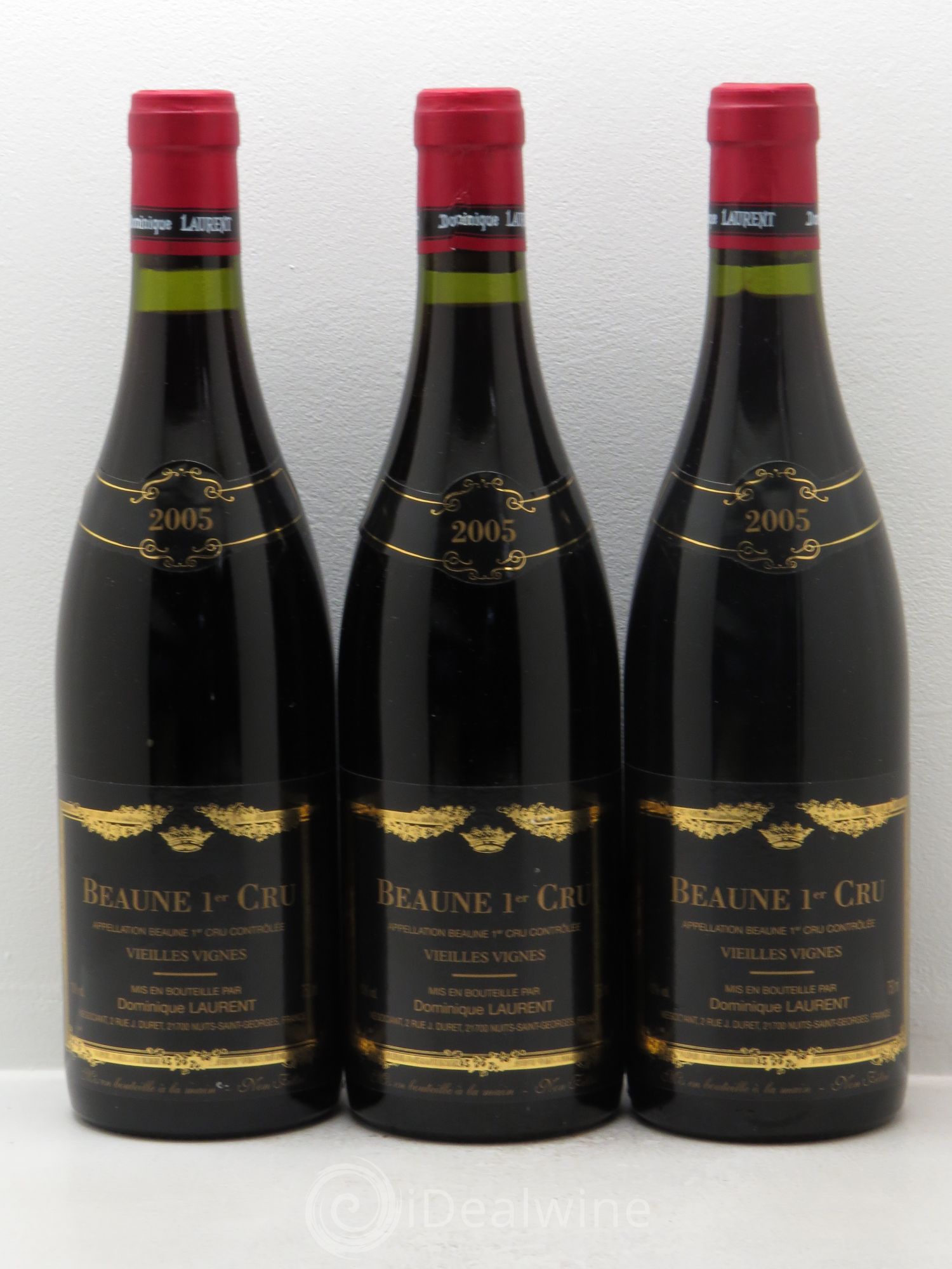 Beaune 1er Cru Vieilles Vignes - Dominique Laurent 2005 - Posten von 3 Flaschen - 0