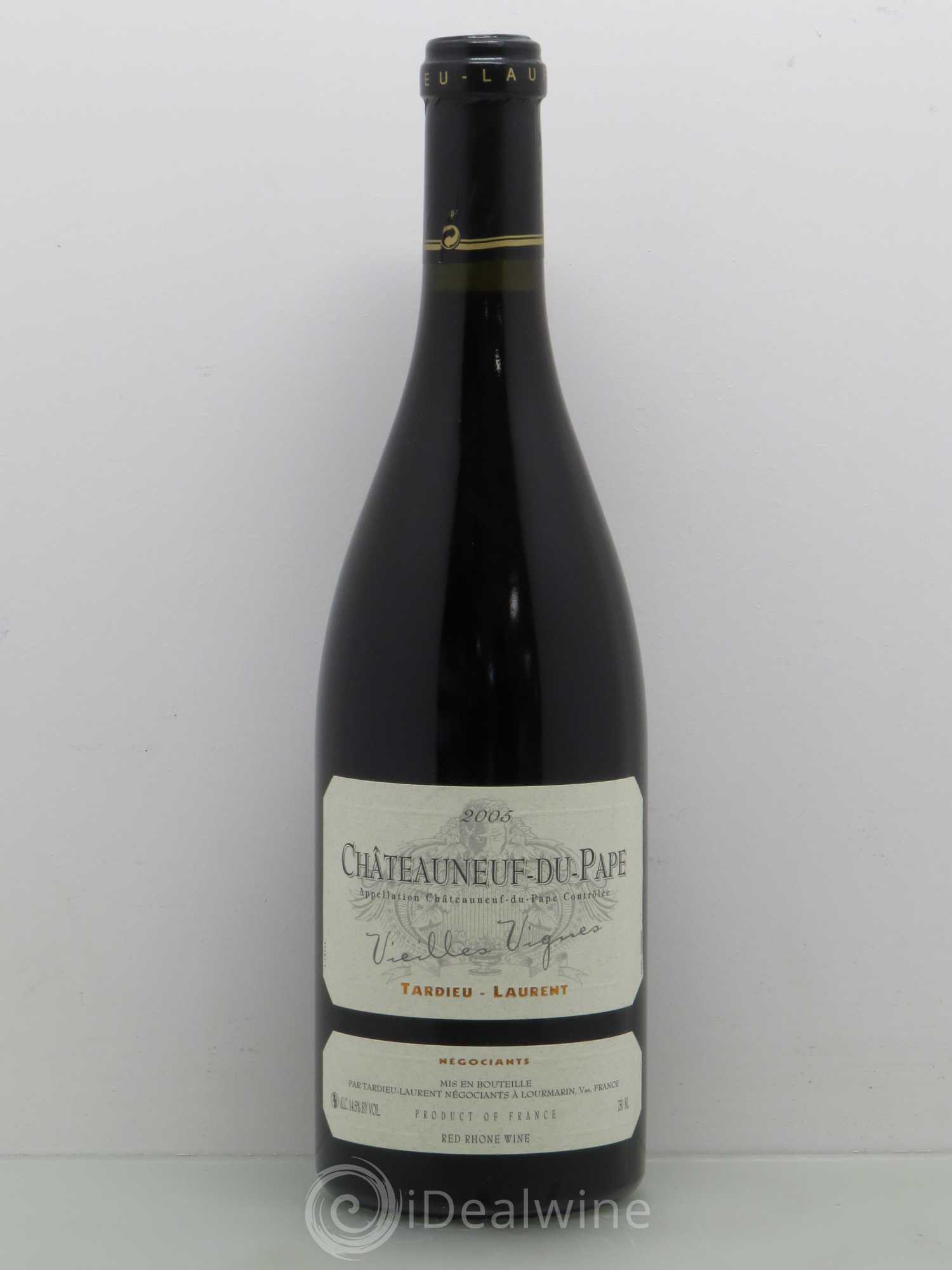 Châteauneuf-du-Pape Tardieu-Laurent Vieilles vignes Famille Tardieu 2005 - Lot de 1 bouteille - 0